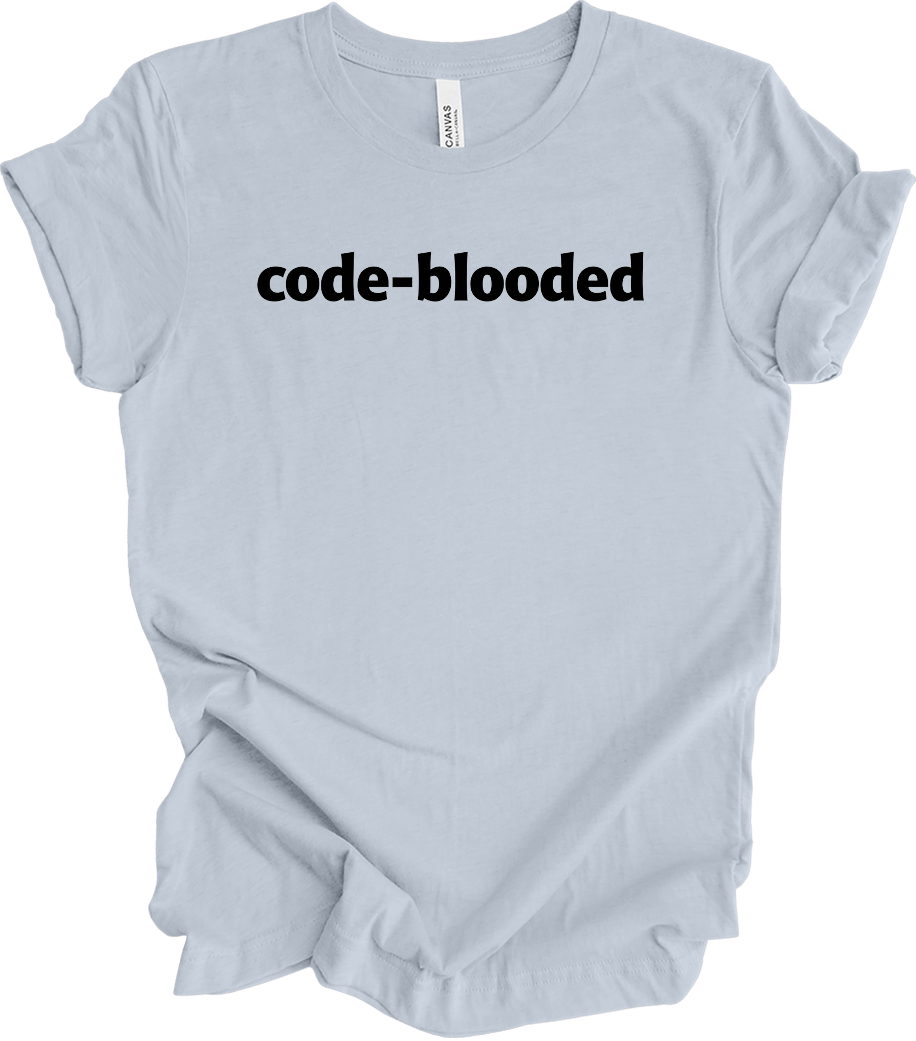Code Blooded Programmer T-Shirt in Light Blue