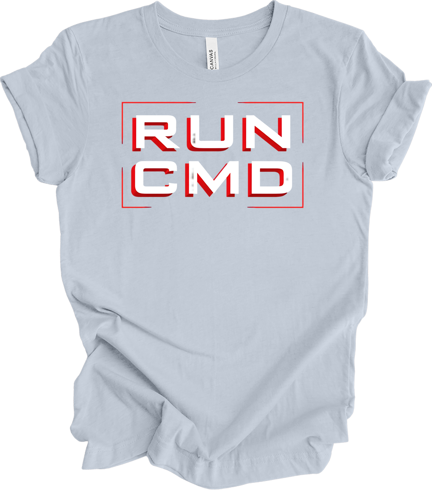 Run CMD Retro Tech T-Shirt in Light Blue