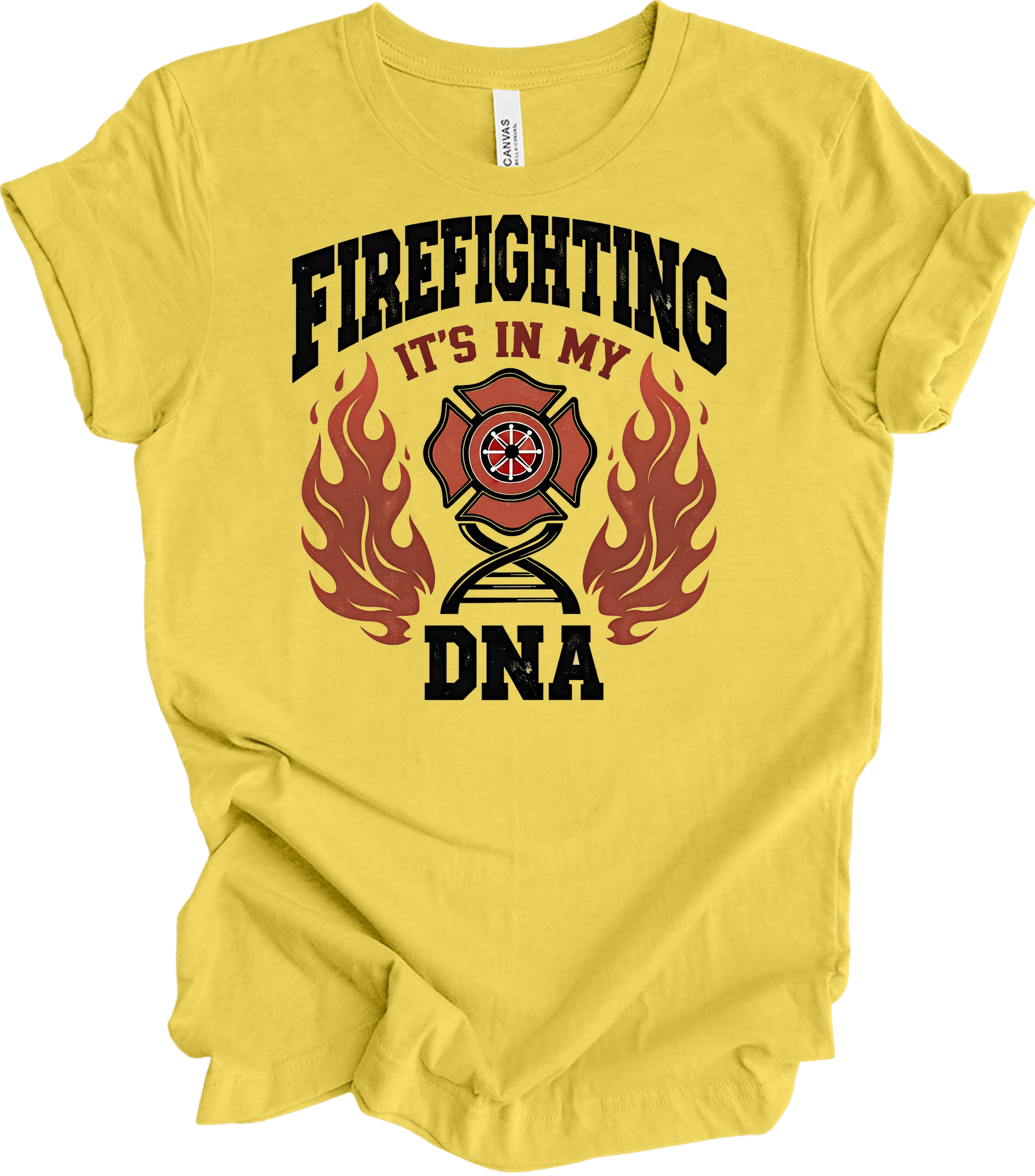 Firefighter DNA T-Shirt in Maize Yellow