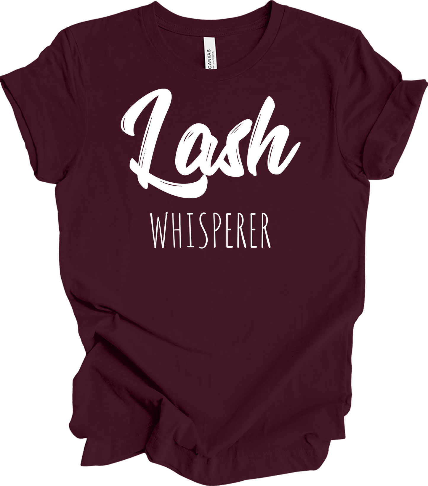 Lash Whisperer T-Shirt in Maroon