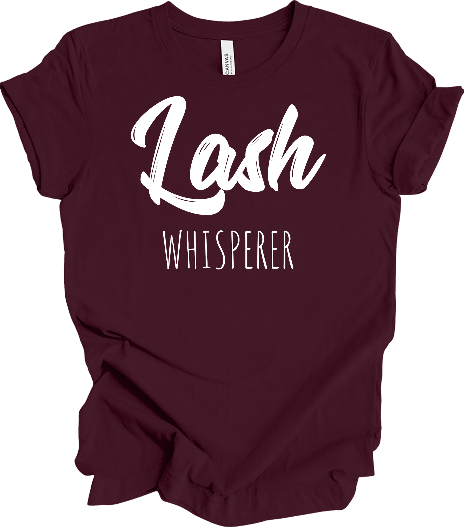 Lash Whisperer T-Shirt in Maroon