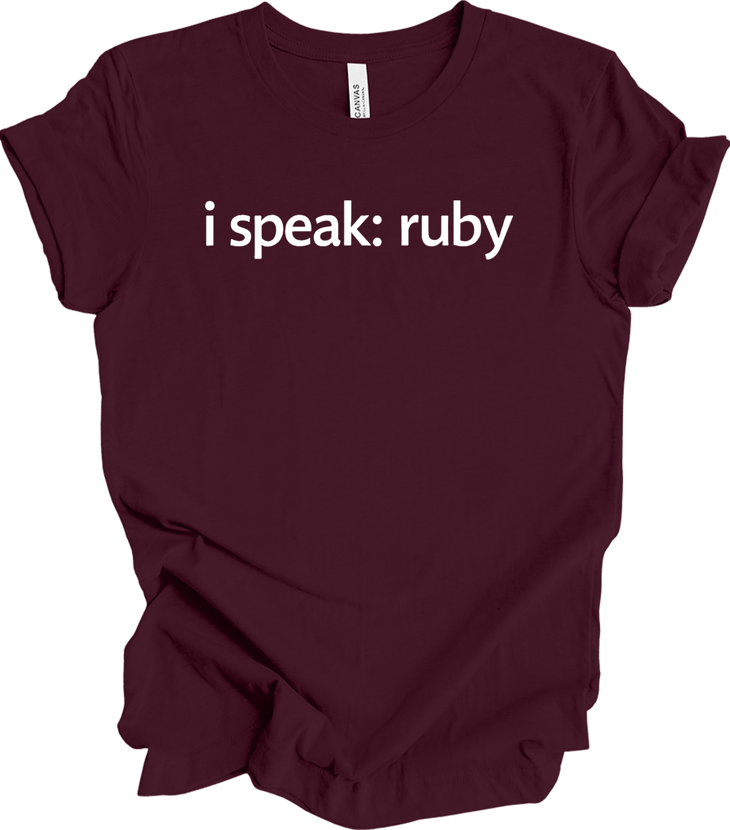 I'm Speaking: Ruby T-Shirt in Maroon