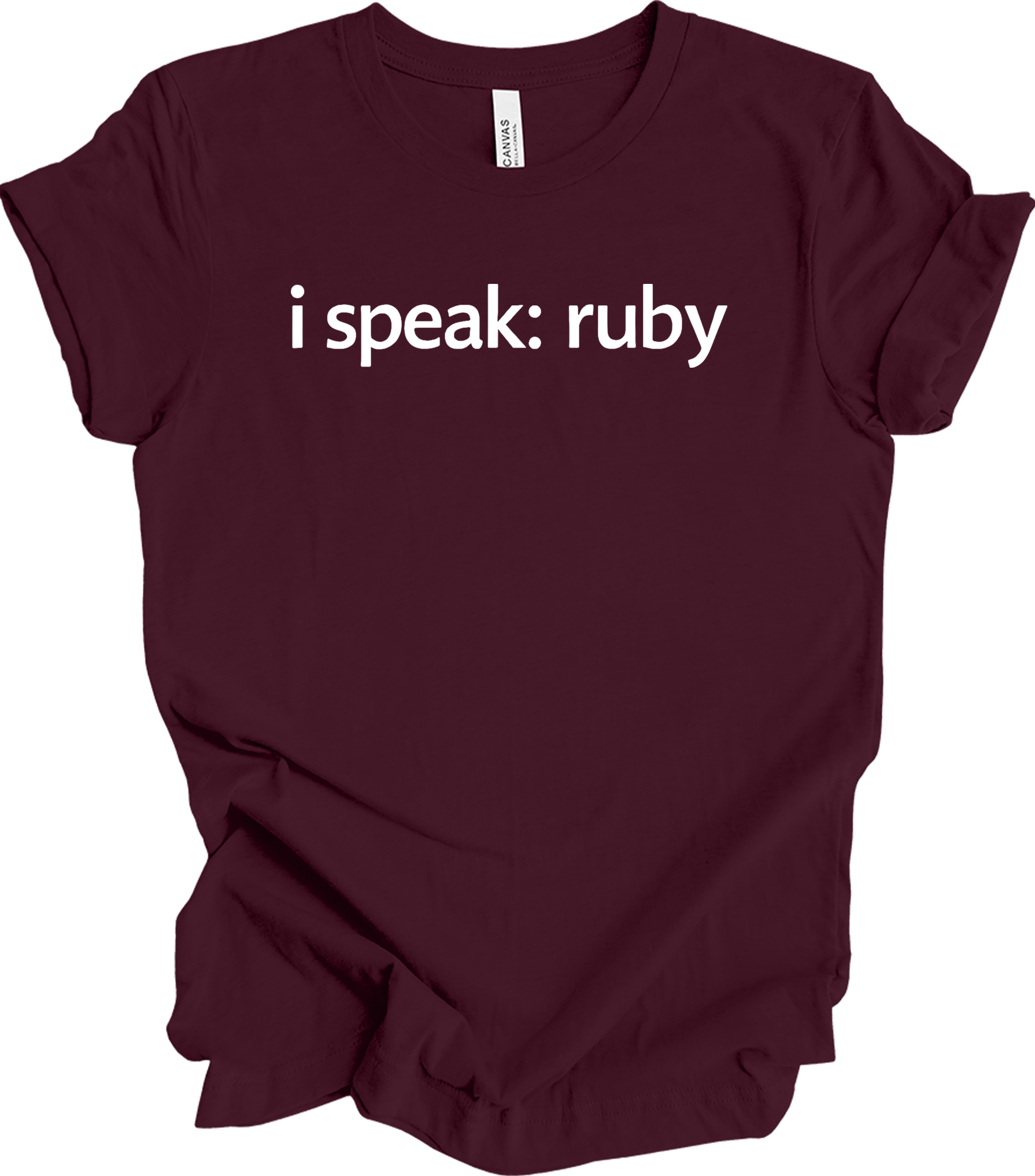 I'm Speaking: Ruby T-Shirt in Maroon