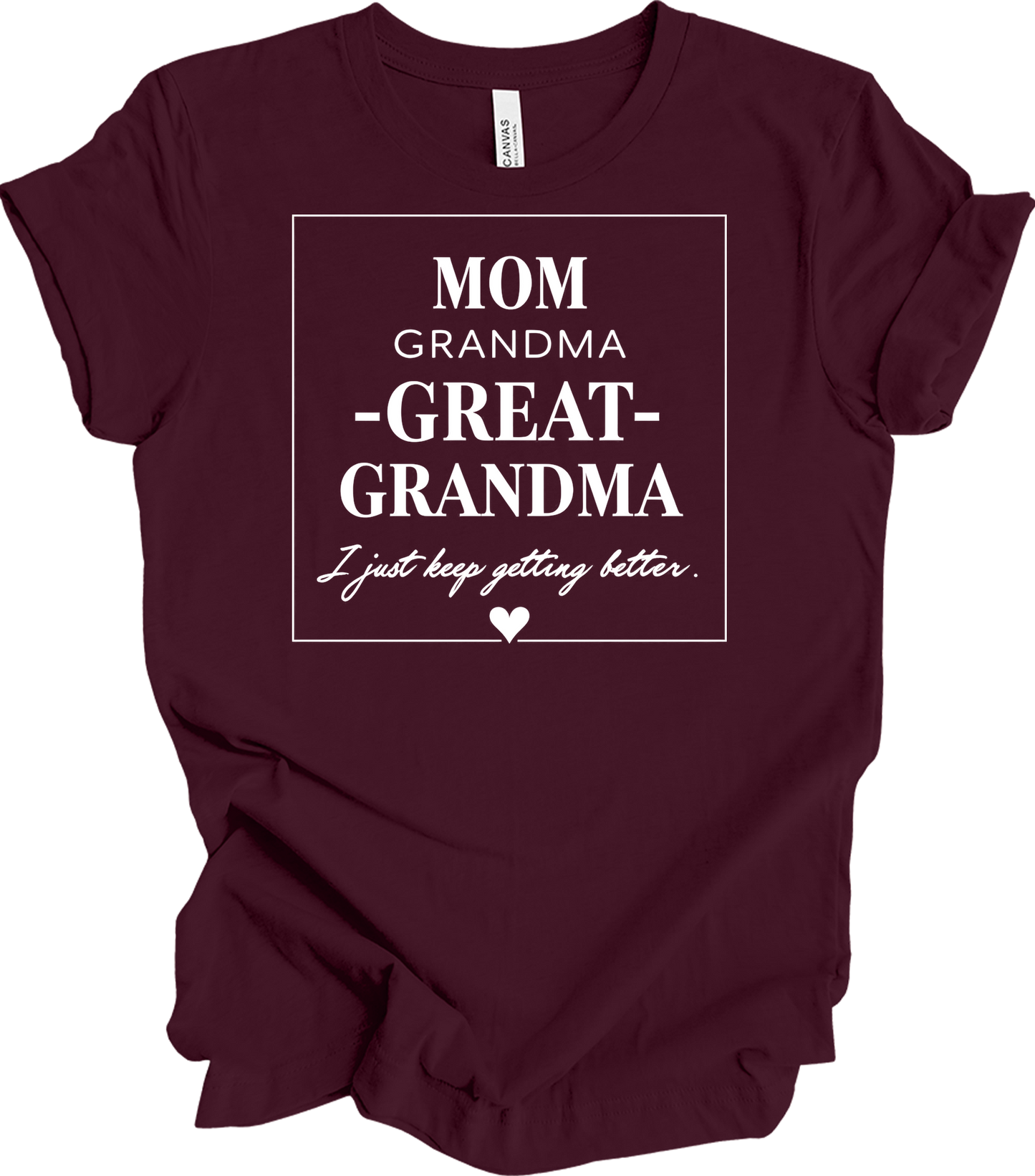Grandkids Make Life Grand T-Shirt in Maroon