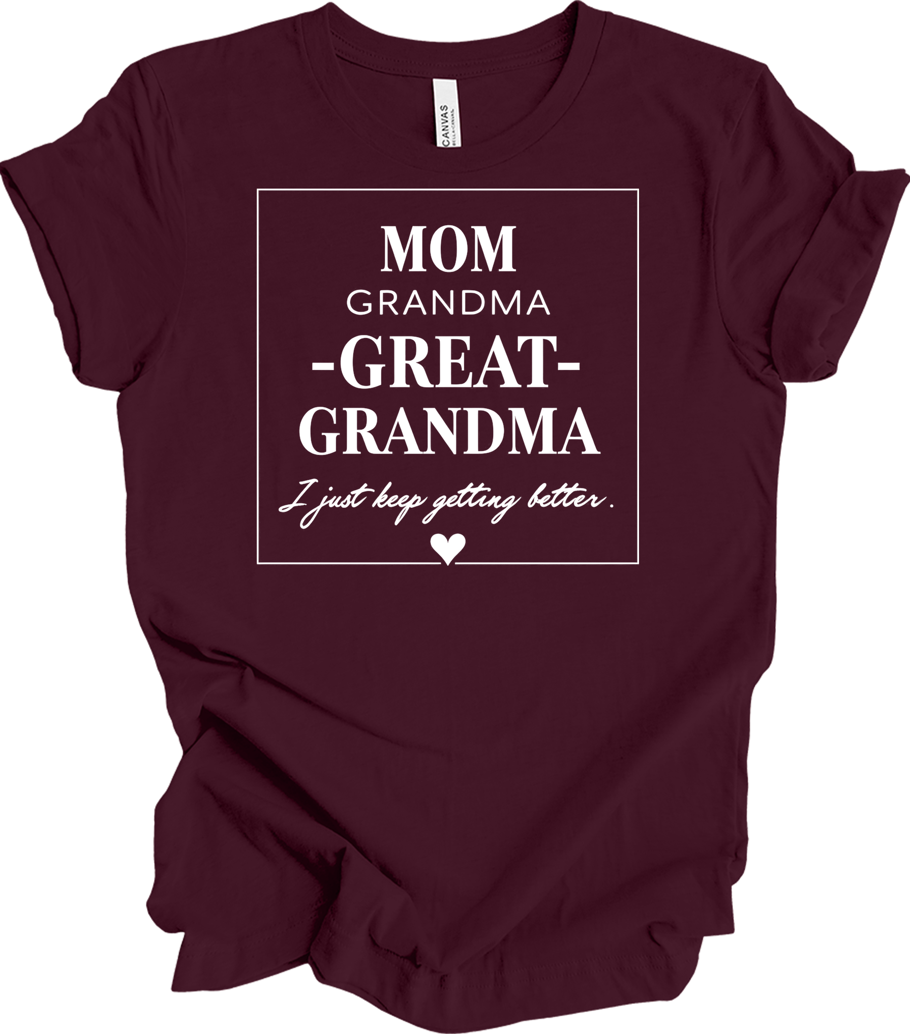 Grandkids Make Life Grand T-Shirt in Maroon