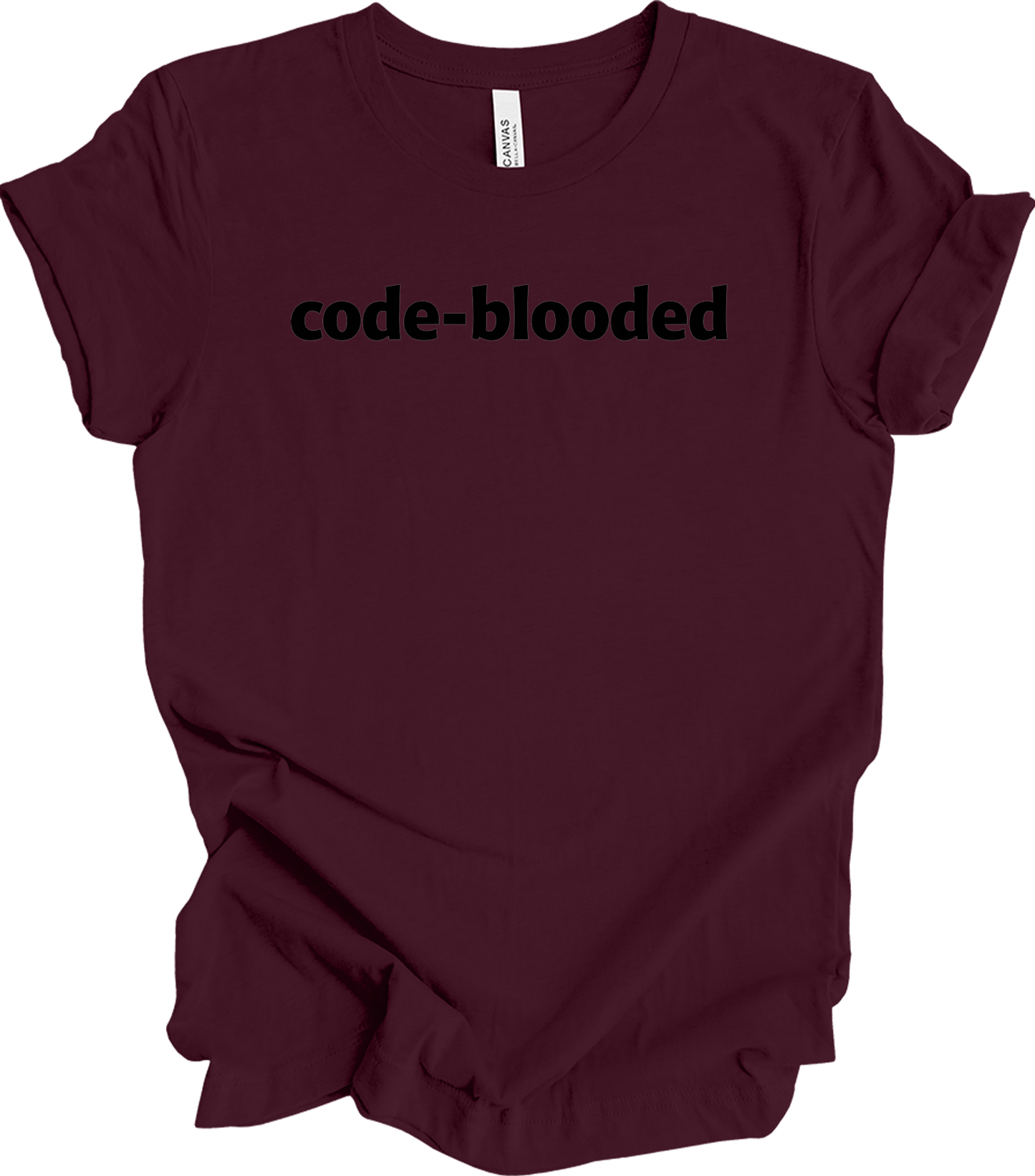 Code Blooded Programmer T-Shirt in Maroon
