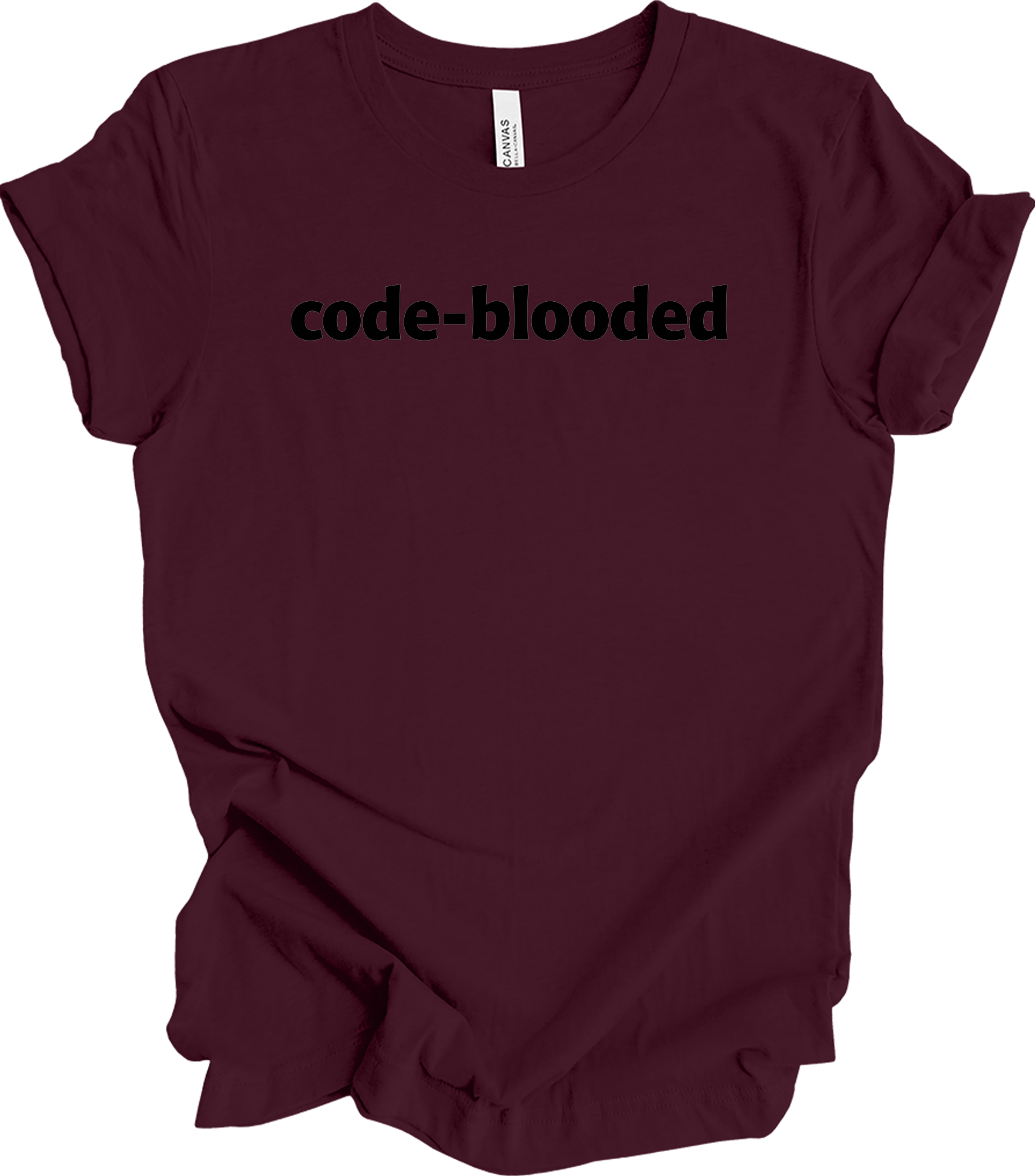 Code Blooded Programmer T-Shirt in Maroon