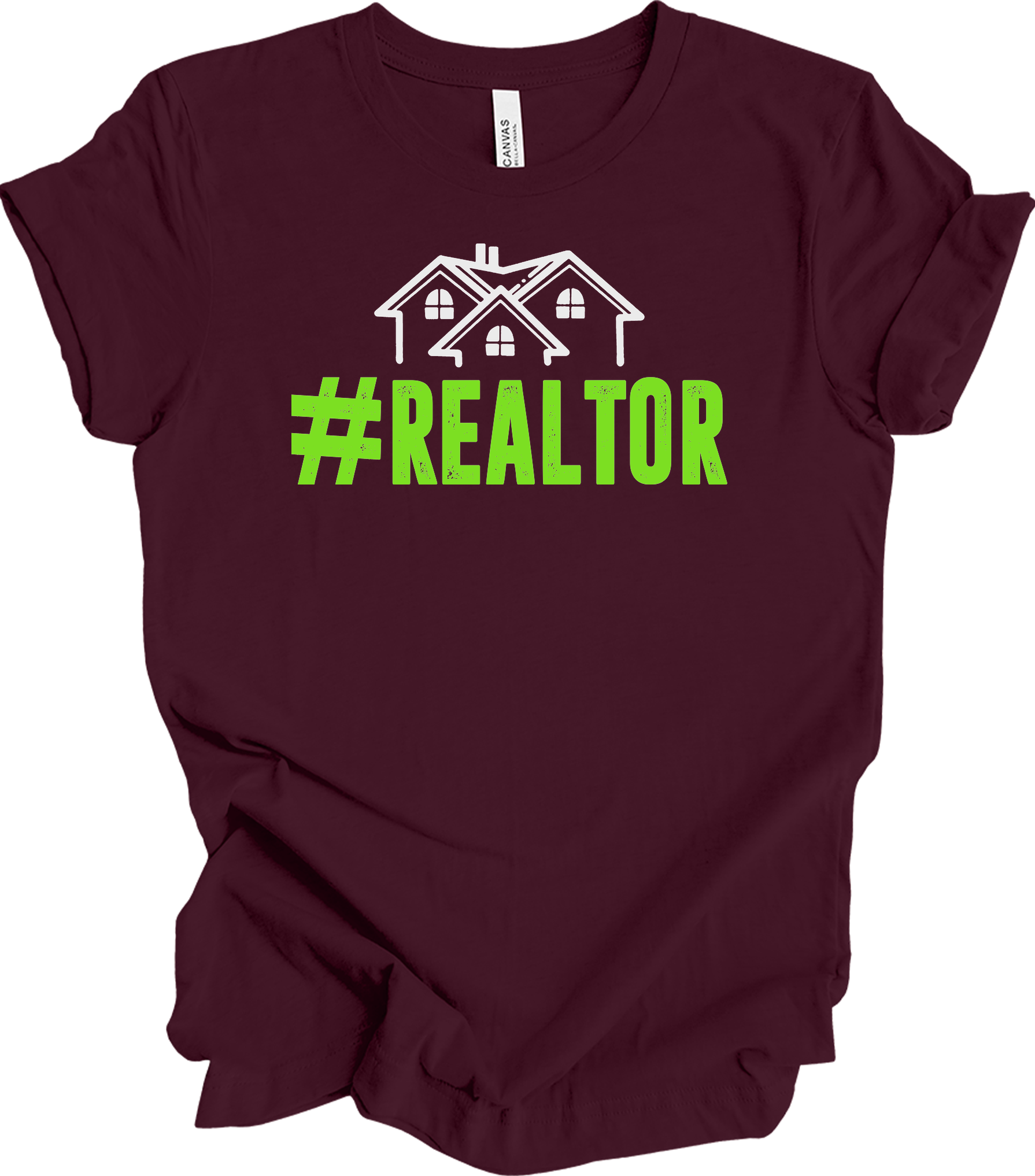 #Realtor for Real Estate Pros T-Shirt in Maroon