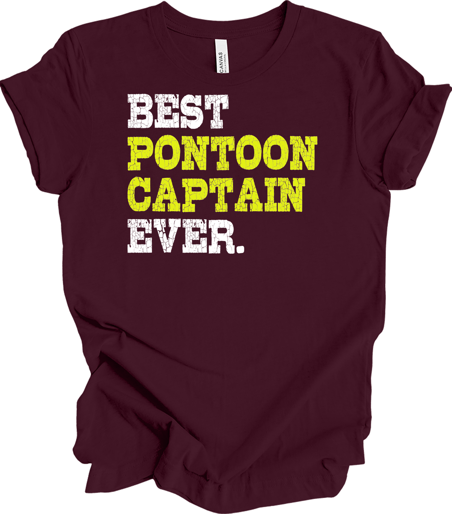 Best Pontoon Captain Ever T-Shirt in Maroon