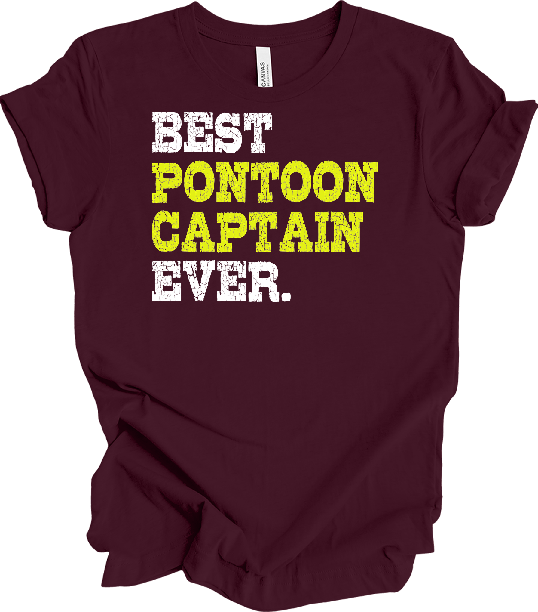 Best Pontoon Captain Ever T-Shirt in Maroon