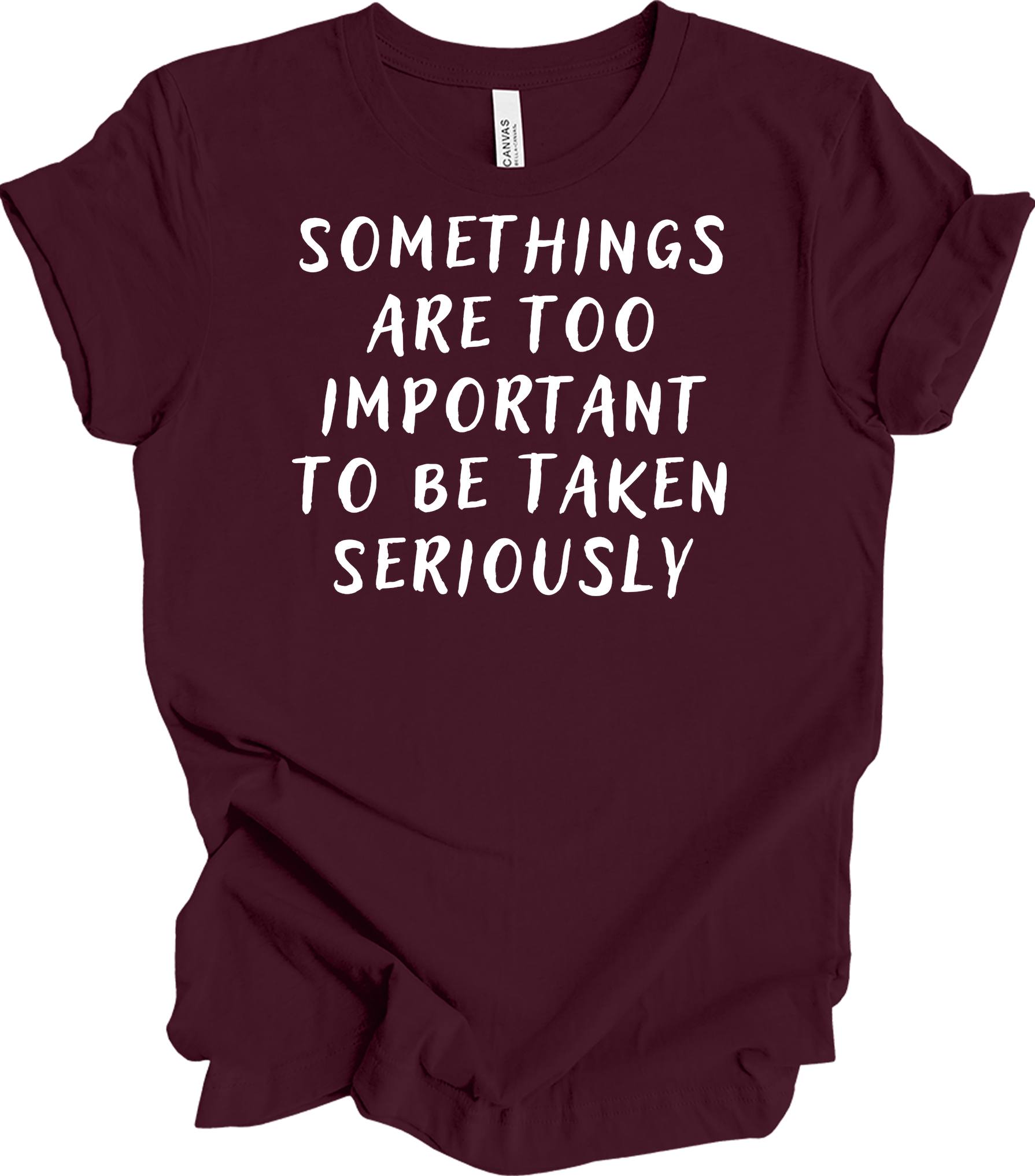 Stage Crew: Important Yet Fun T-Shirt in Maroon