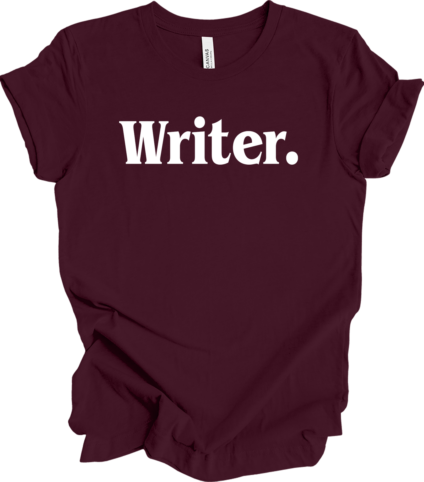 Writer Funny Writing Book Author Novelist Gift T-Shirt in Maroon