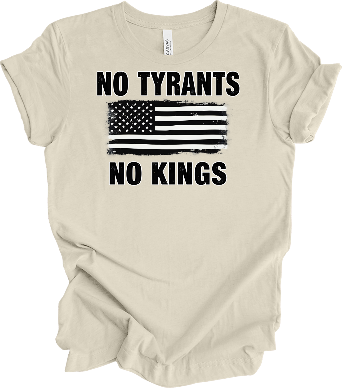 No Tyrants No Kings T-Shirt in Natural
