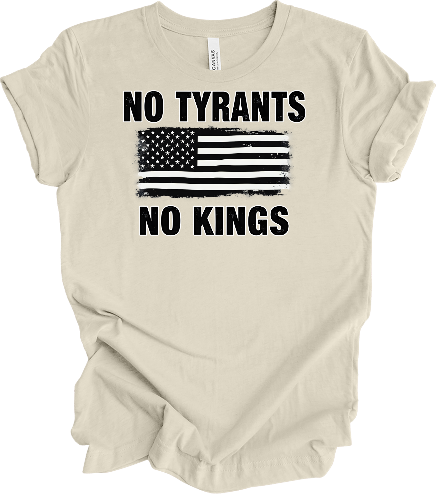 No Tyrants No Kings T-Shirt in Natural