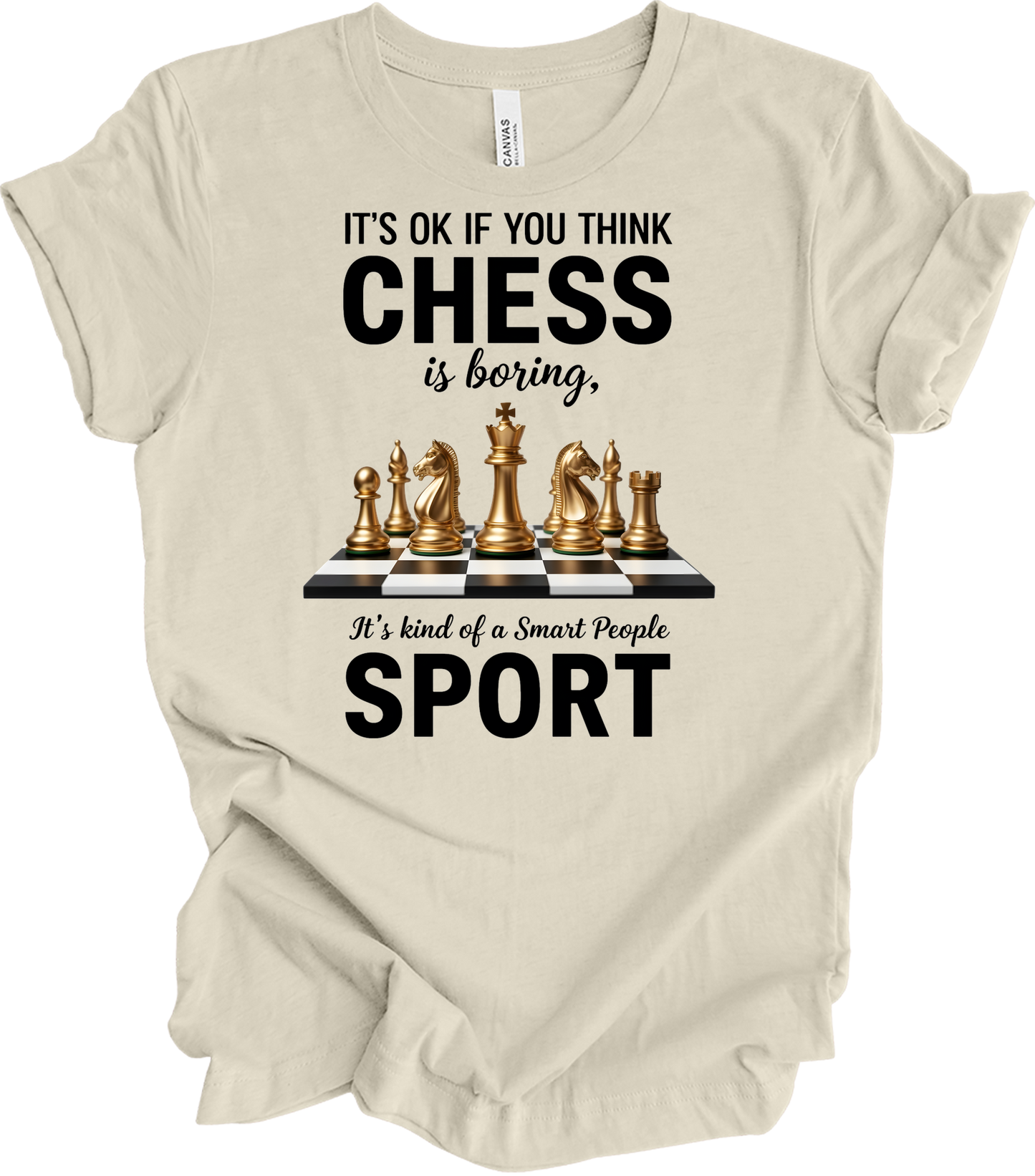 Chess : Checkmate Style T-Shirt in Natural