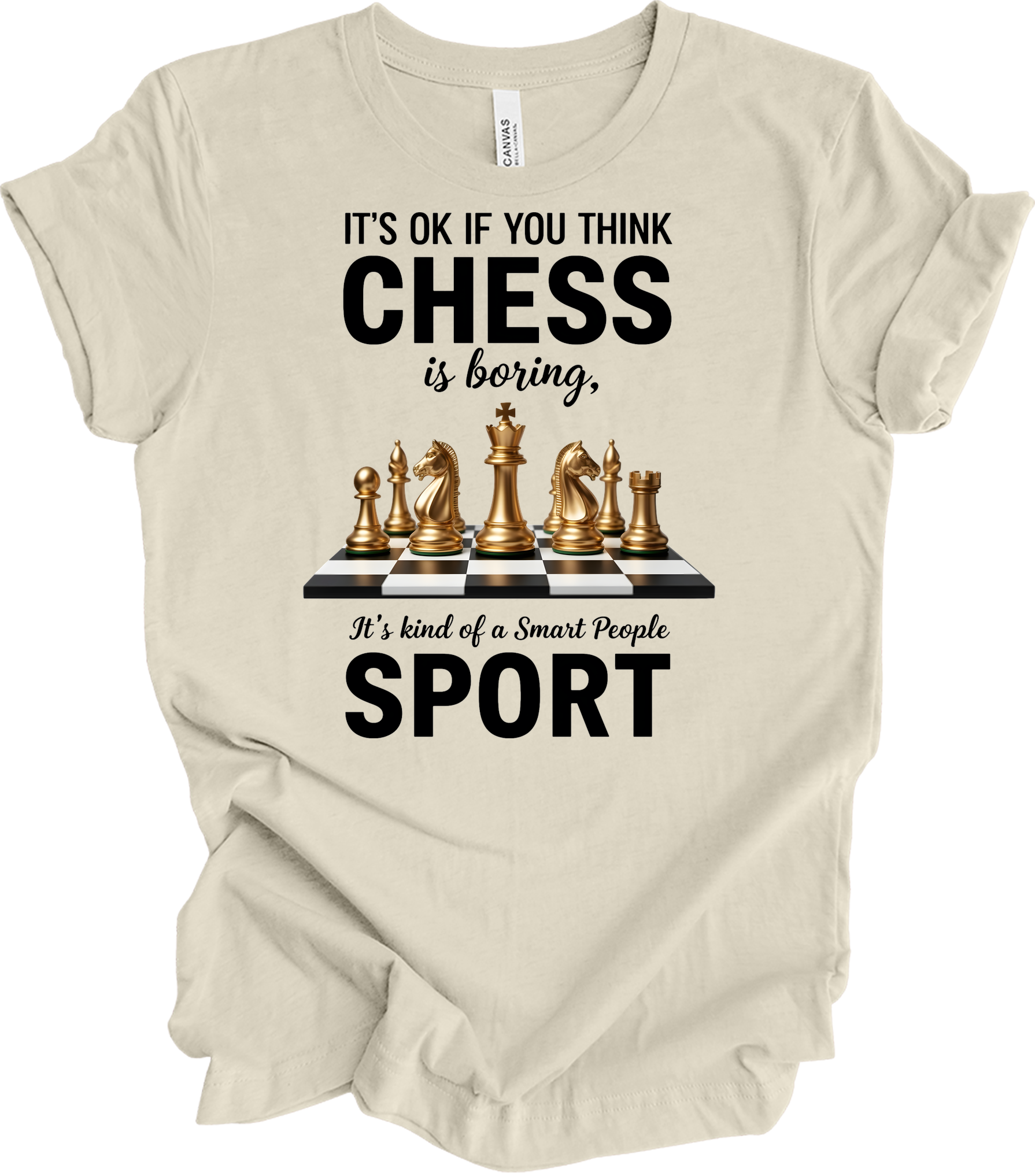 Chess : Checkmate Style T-Shirt in Natural