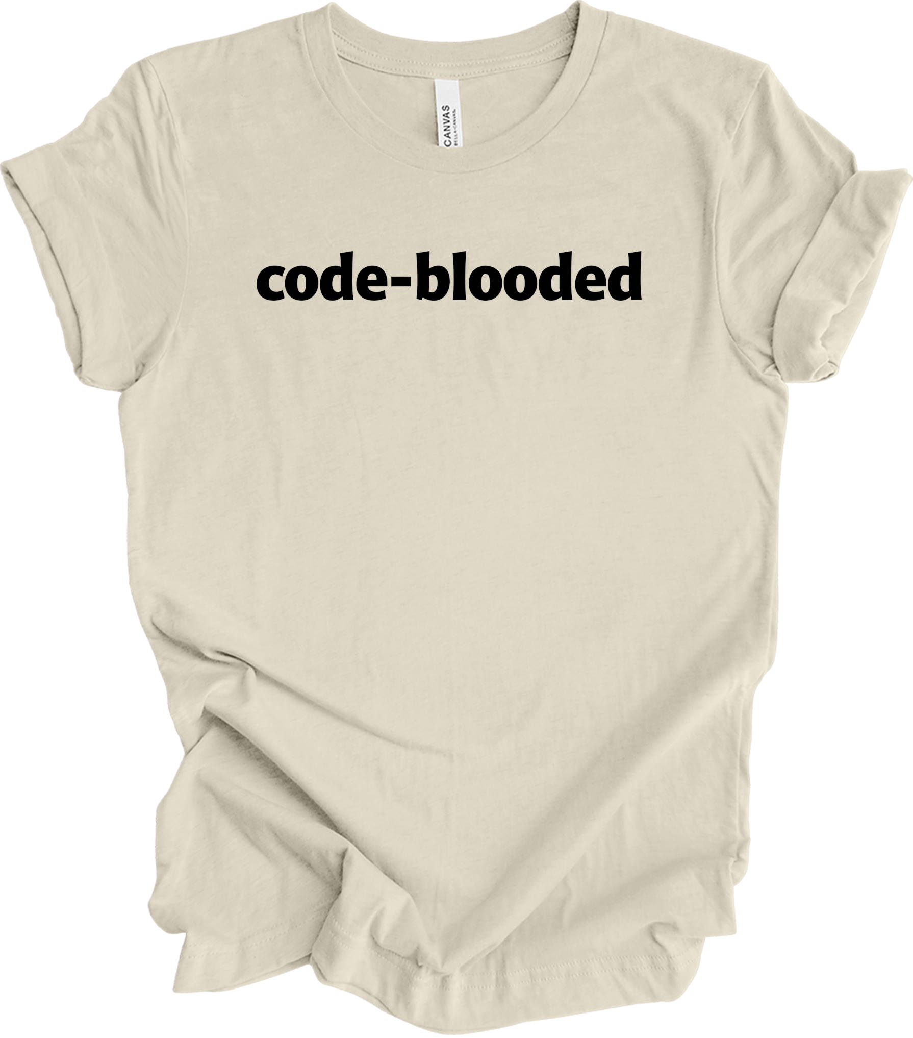 Code Blooded Programmer T-Shirt in Natural