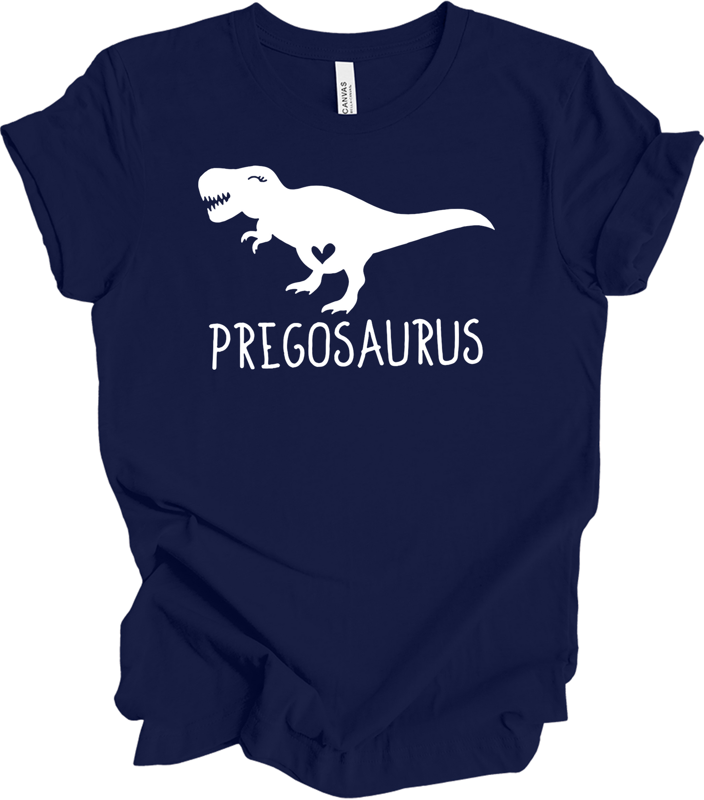 Pregosaurus Pregnancy T-Shirt in Navy