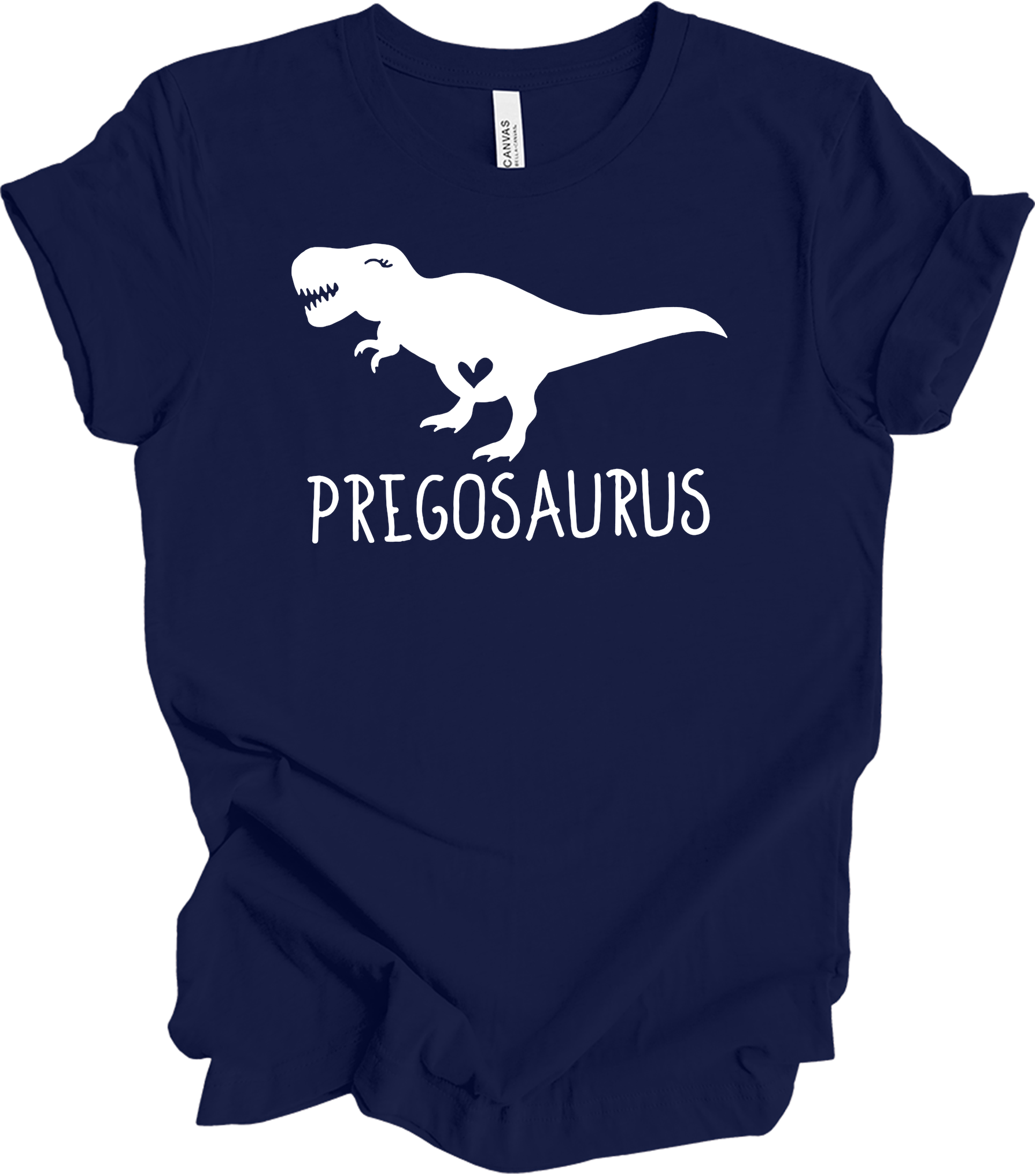 Pregosaurus Pregnancy T-Shirt in Navy