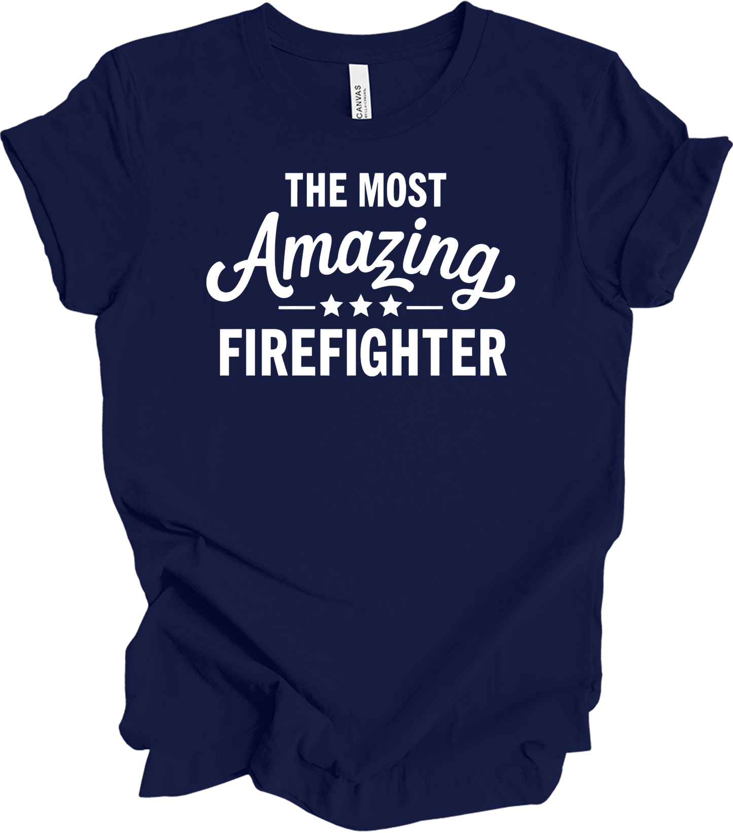 Amazing Firefighter - Fire Inside Me T-Shirt in Navy