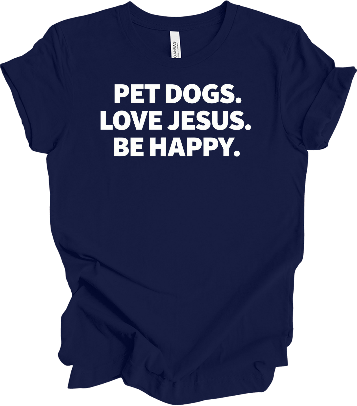 Pet Dogs Love Jesus T-Shirt in Navy