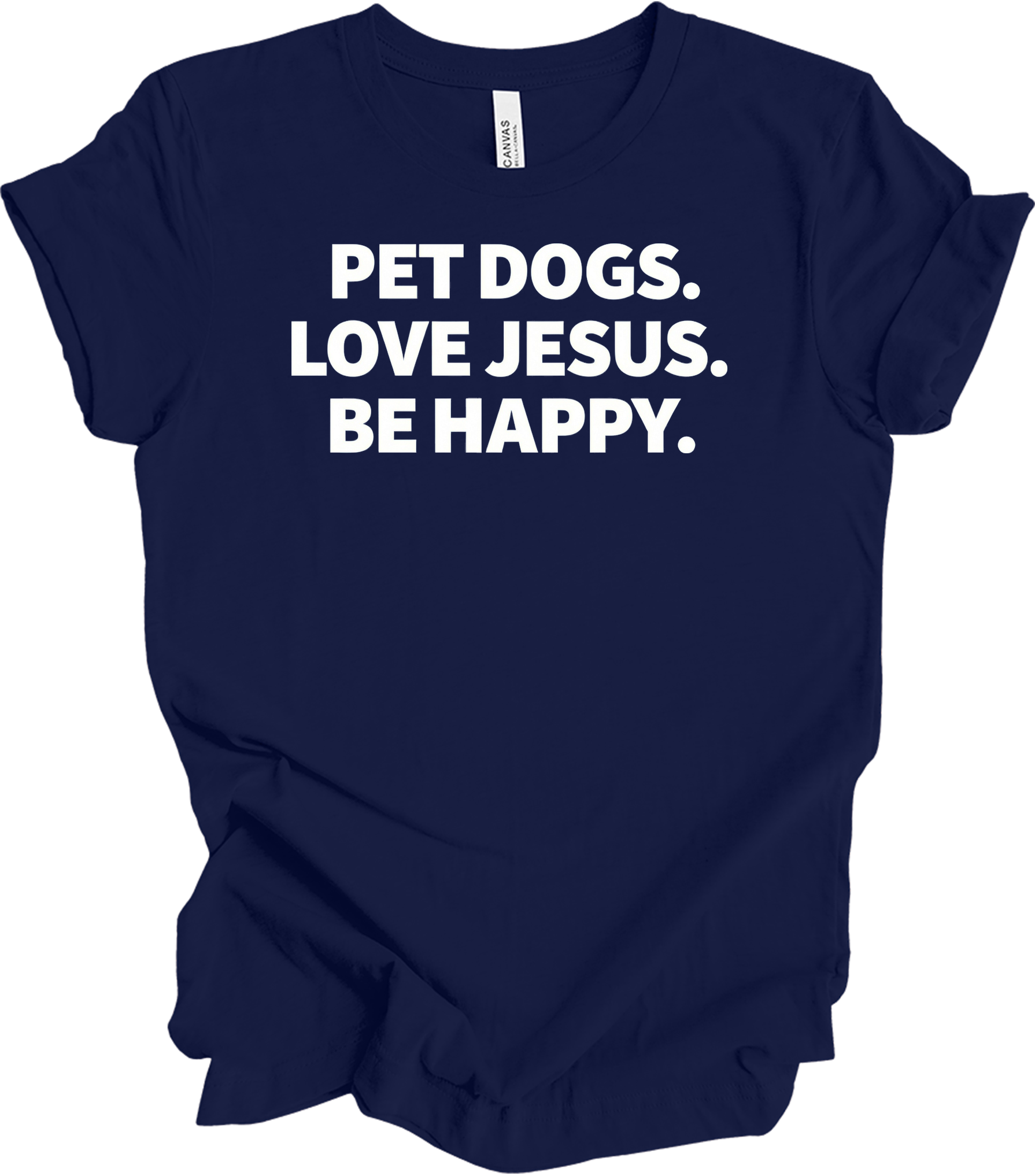 Pet Dogs Love Jesus T-Shirt in Navy