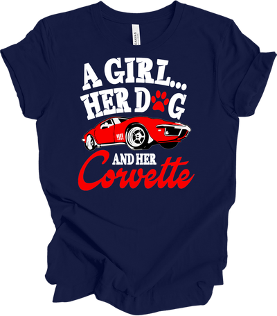 Corvette Dog Mom - C3 Corvette Lover & Dog Owner Shirt