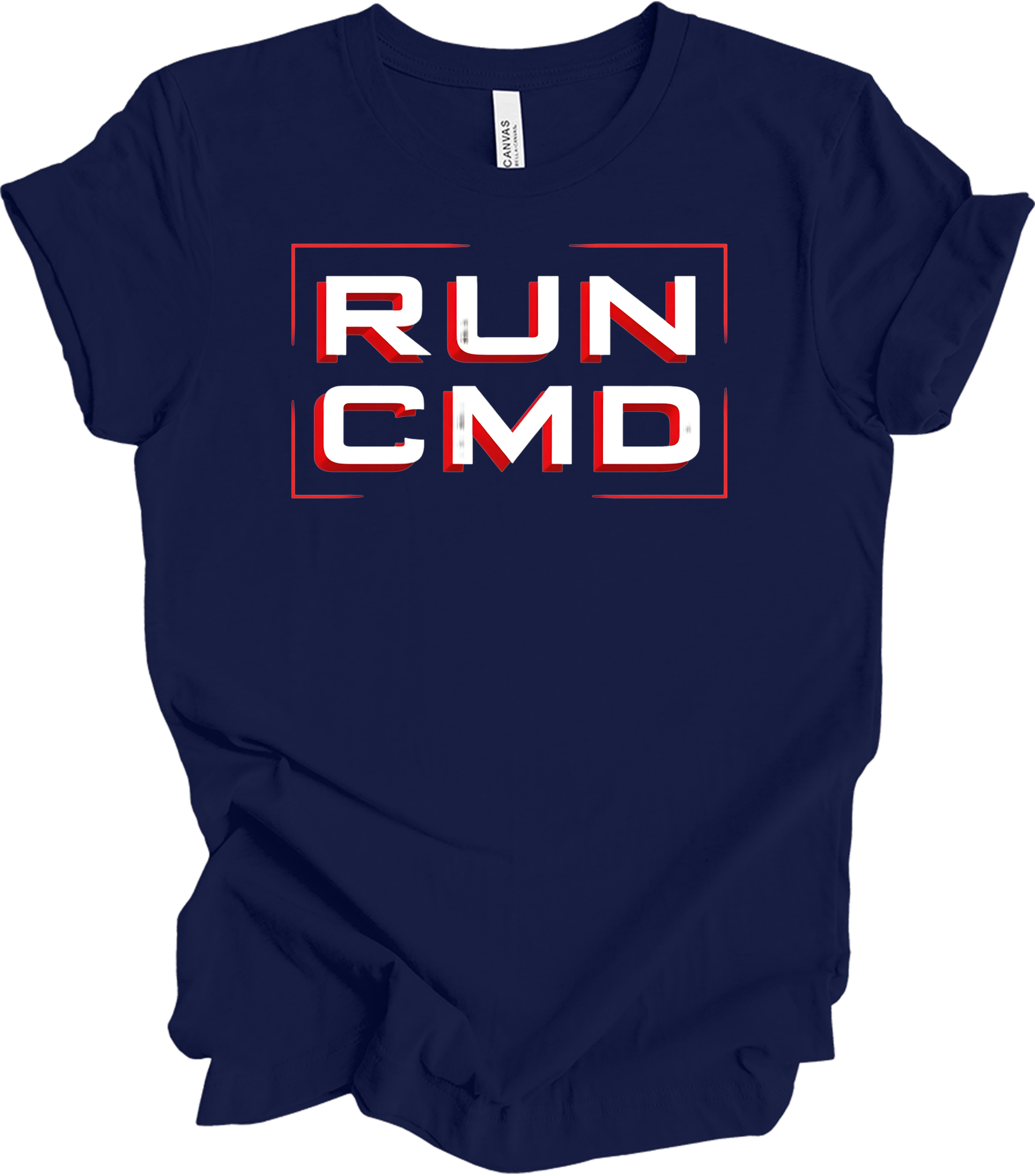 Run CMD Retro Tech T-Shirt in Navy