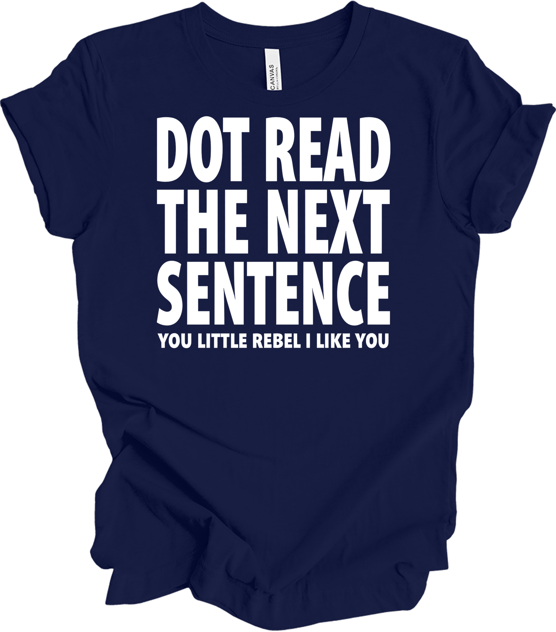 Don't Read The Next Sentence T-Shirt in Navy