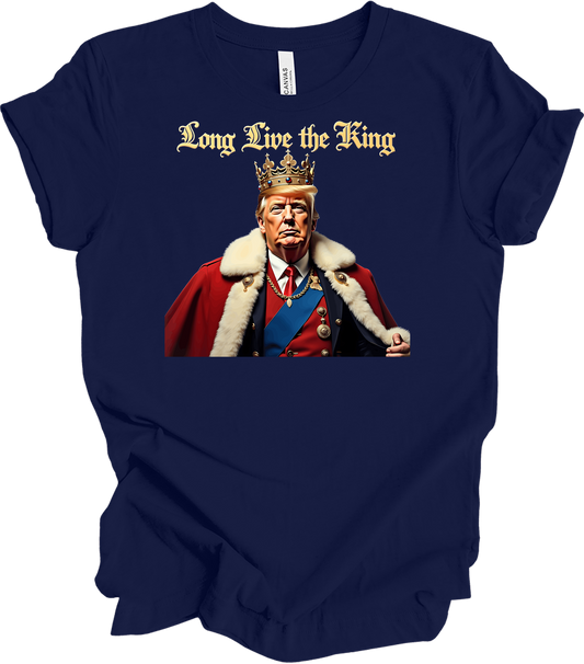 Trump King - Long Live the King T-Shirt in Navy