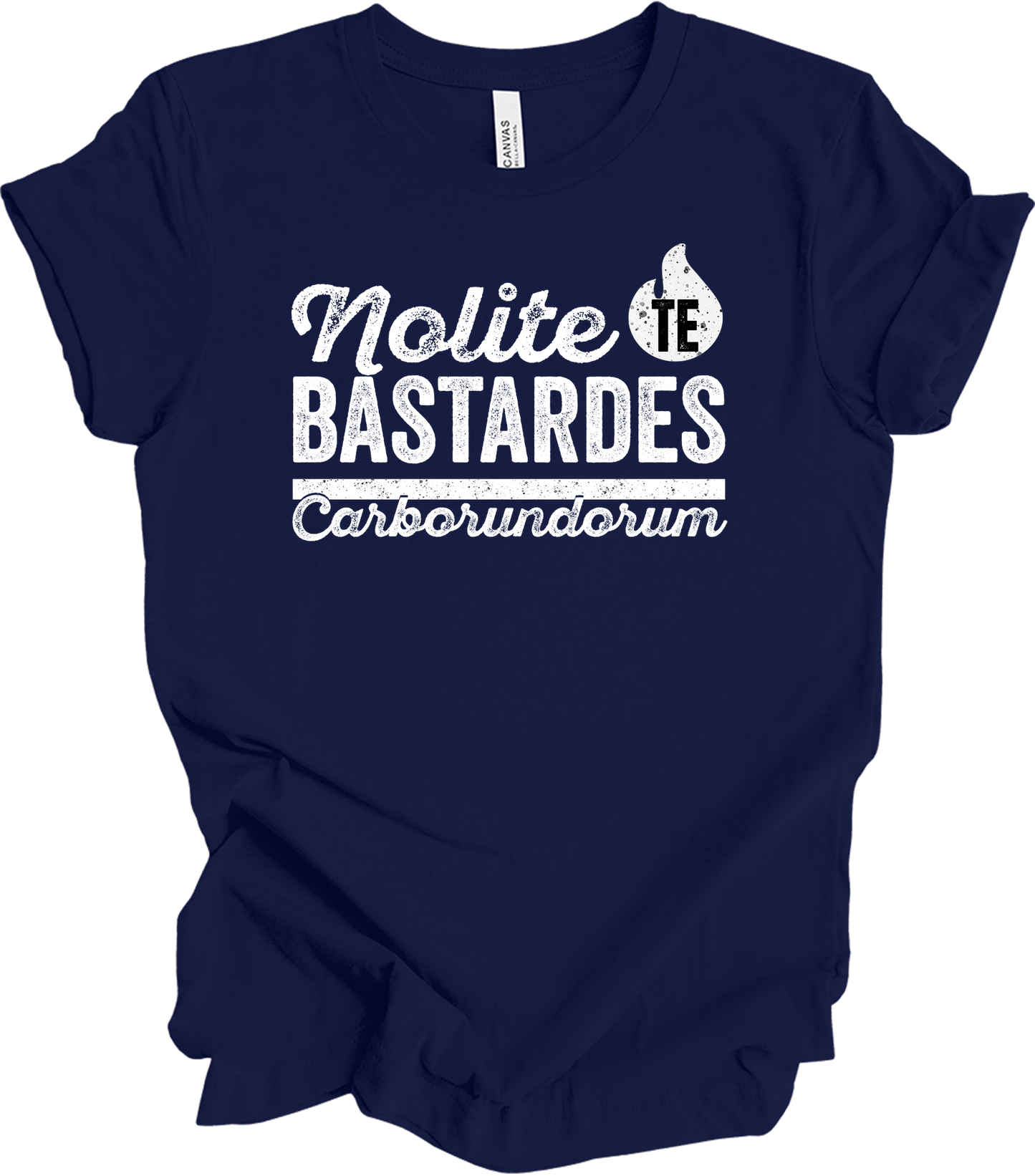 Nolite Te Bastardes Carborundorum T-Shirt in Navy