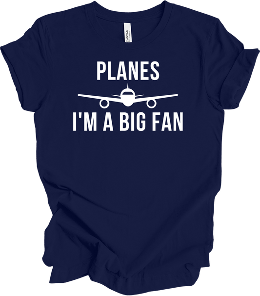 Planes I'm A Big Fan T-Shirt in Navy