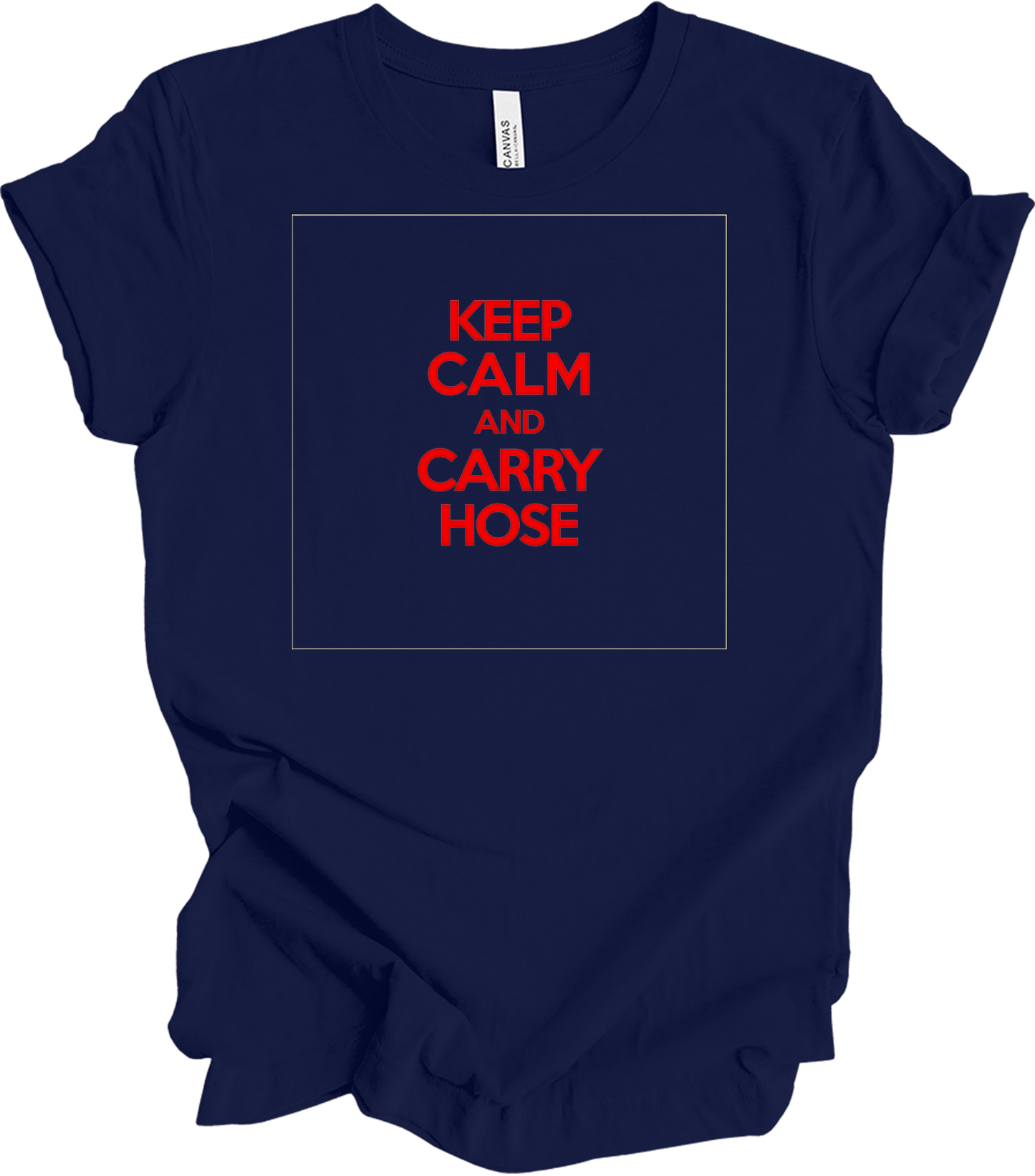 Keep Calm and Carry Hose T-Shirt in Navy