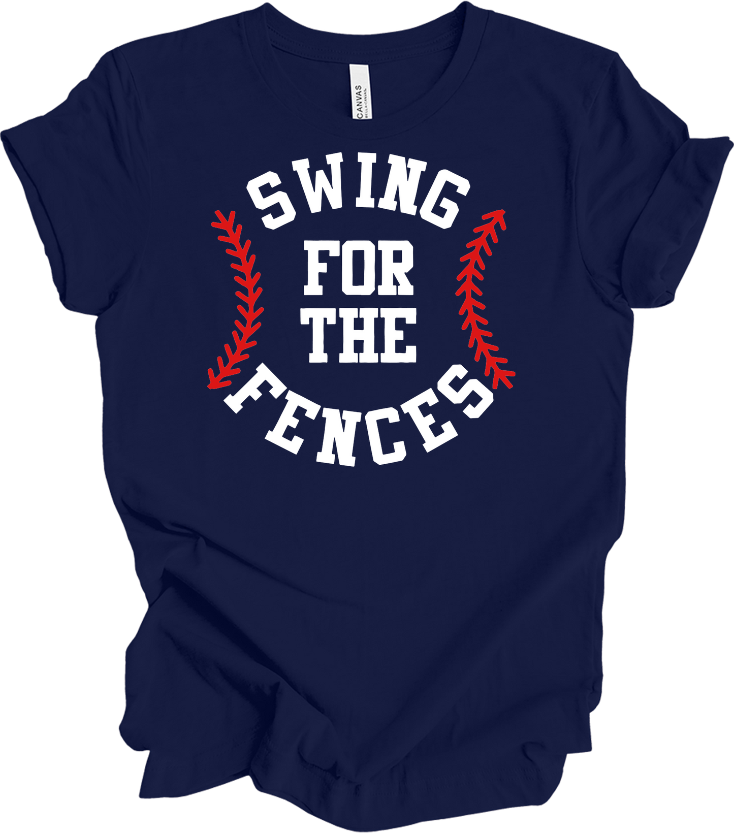Swing for the Fences Baseball T-Shirt in Navy