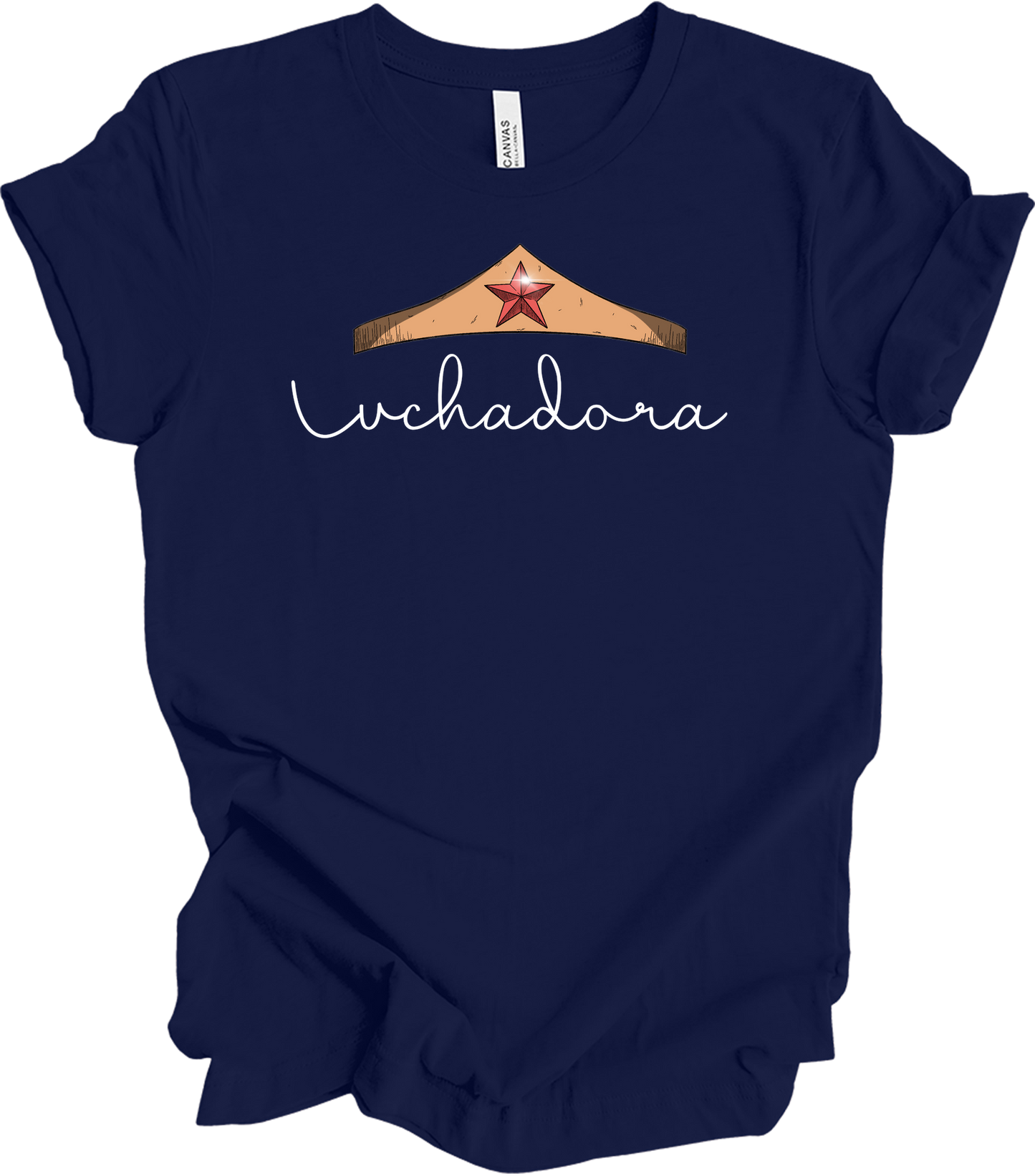 Wonder Woman Luchadora T-Shirt in Navy