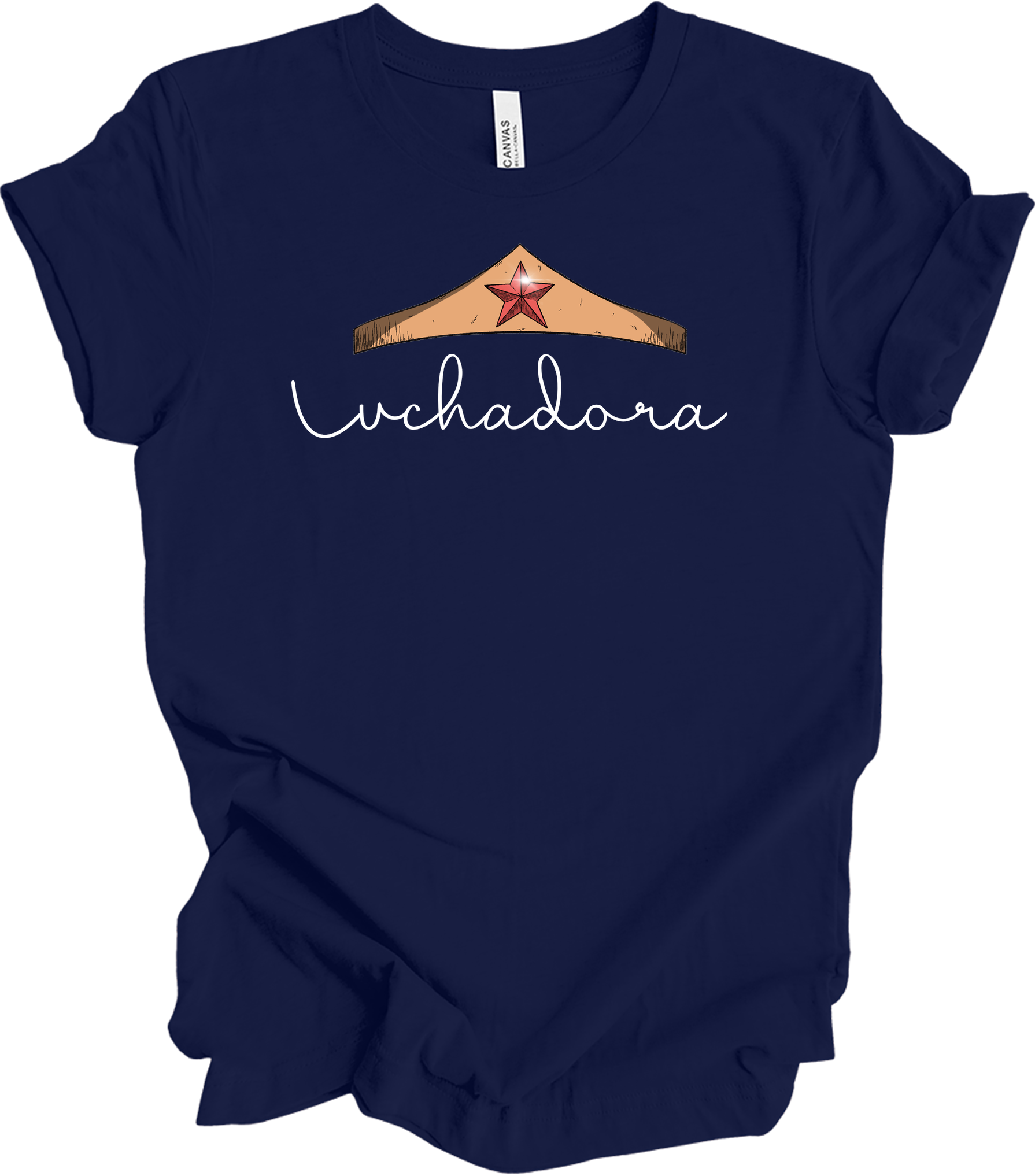 Wonder Woman Luchadora T-Shirt in Navy
