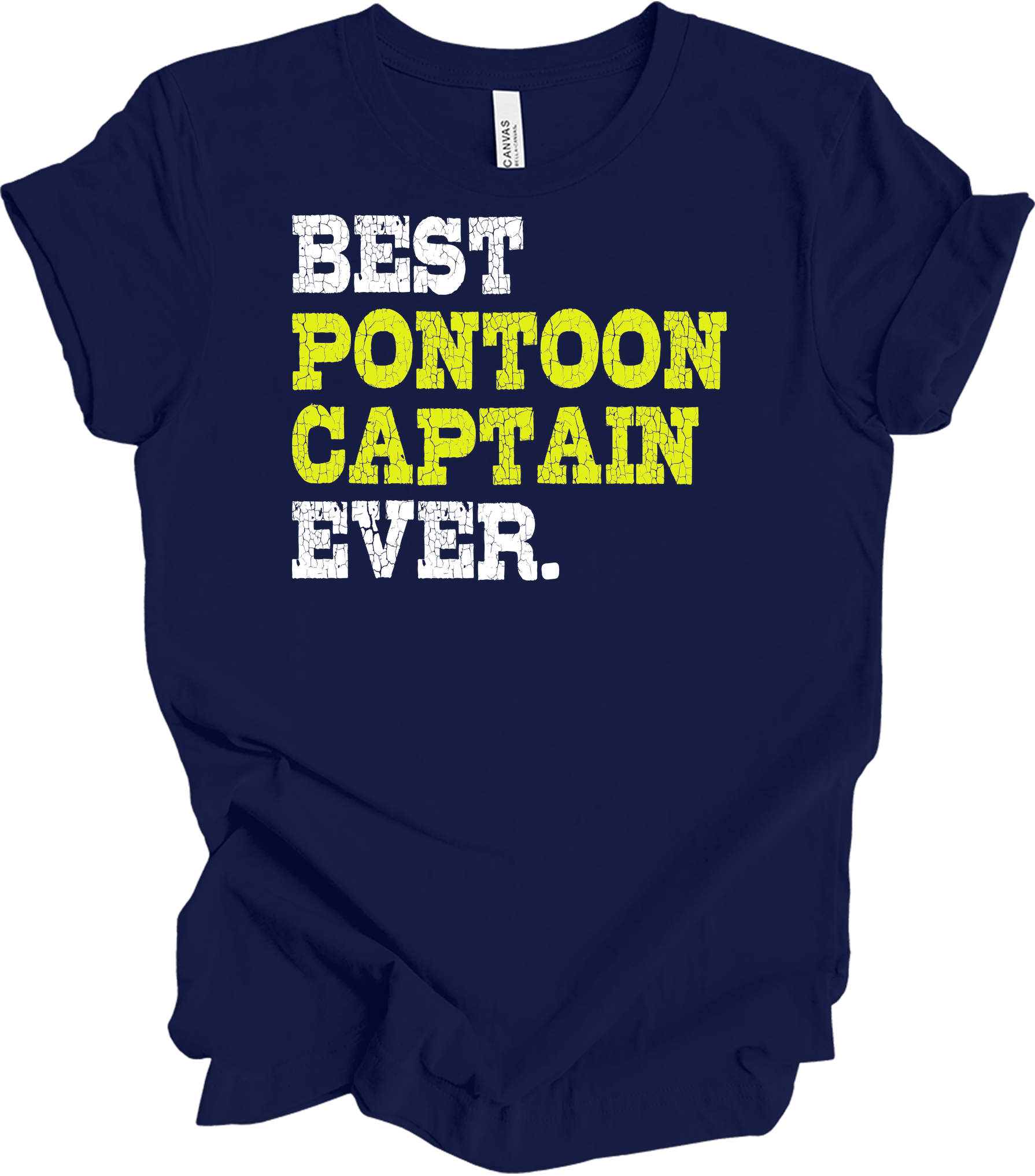 Best Pontoon Captain Ever T-Shirt in Navy