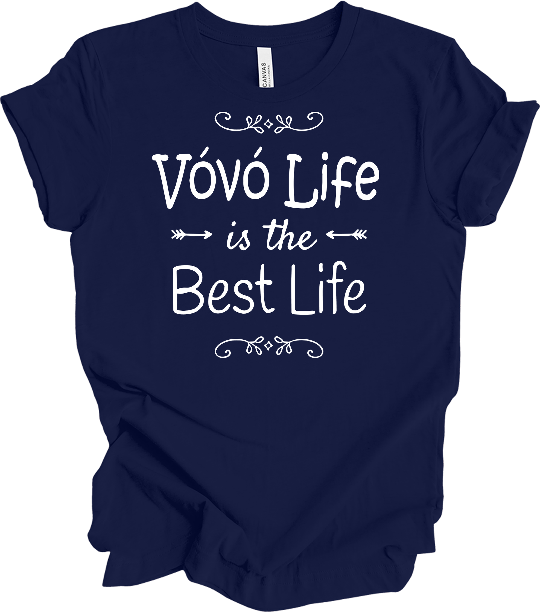 Vovó Life Best Life T-Shirt in Navy