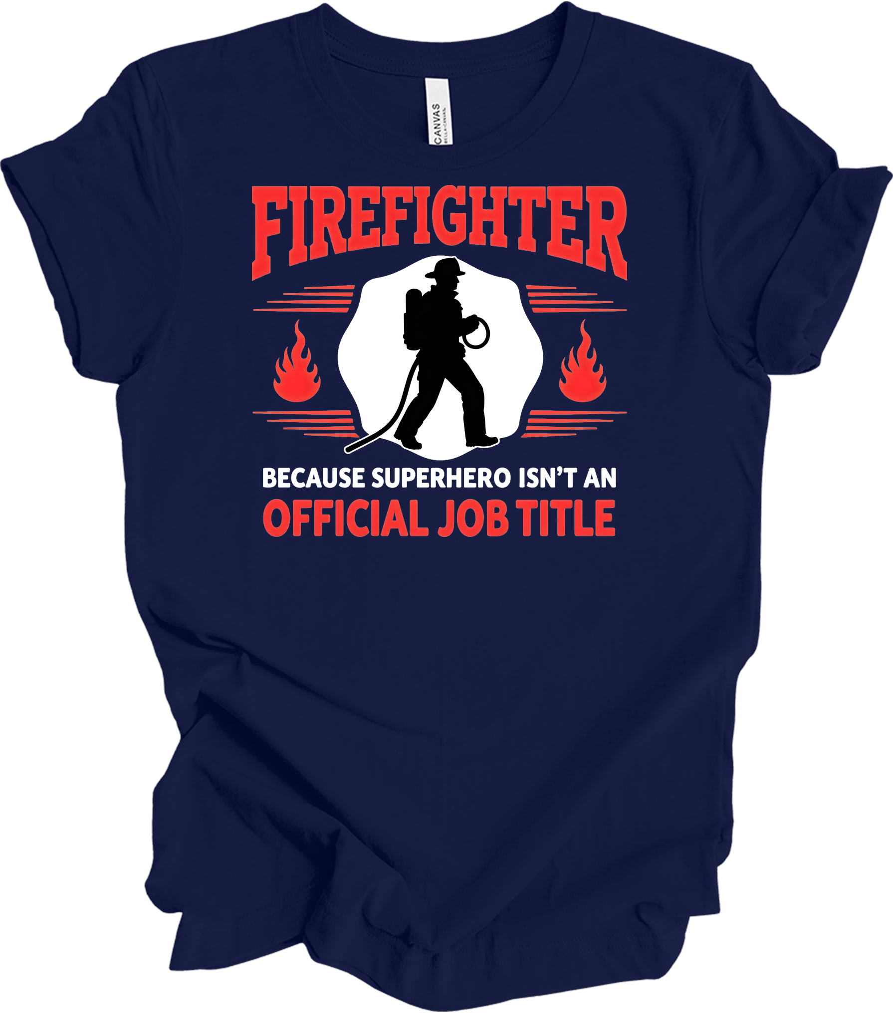 Firefighter Superhero T-Shirt in Navy
