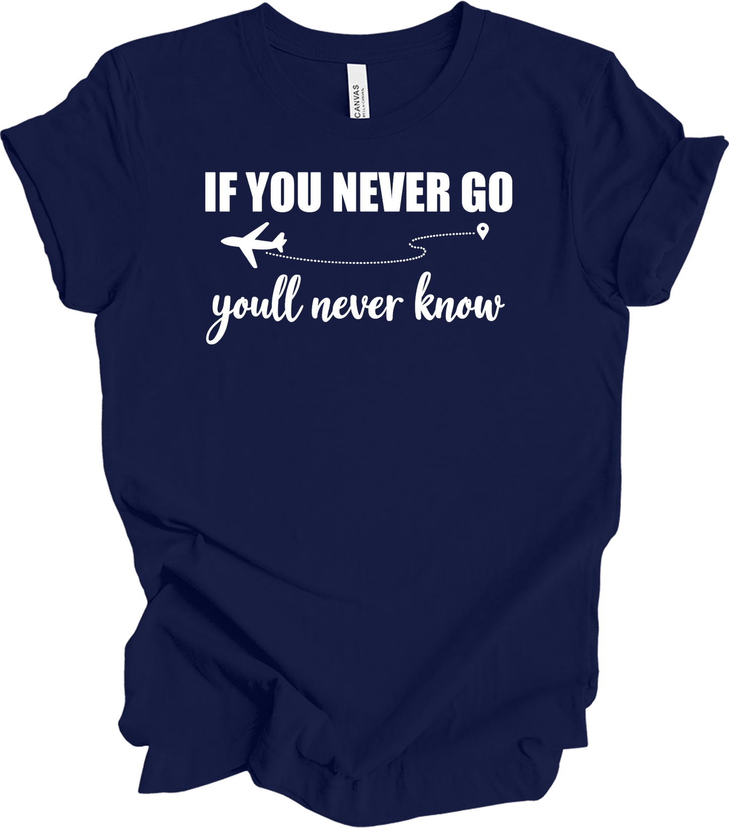 Airplane Mode Travel T-Shirt in Navy