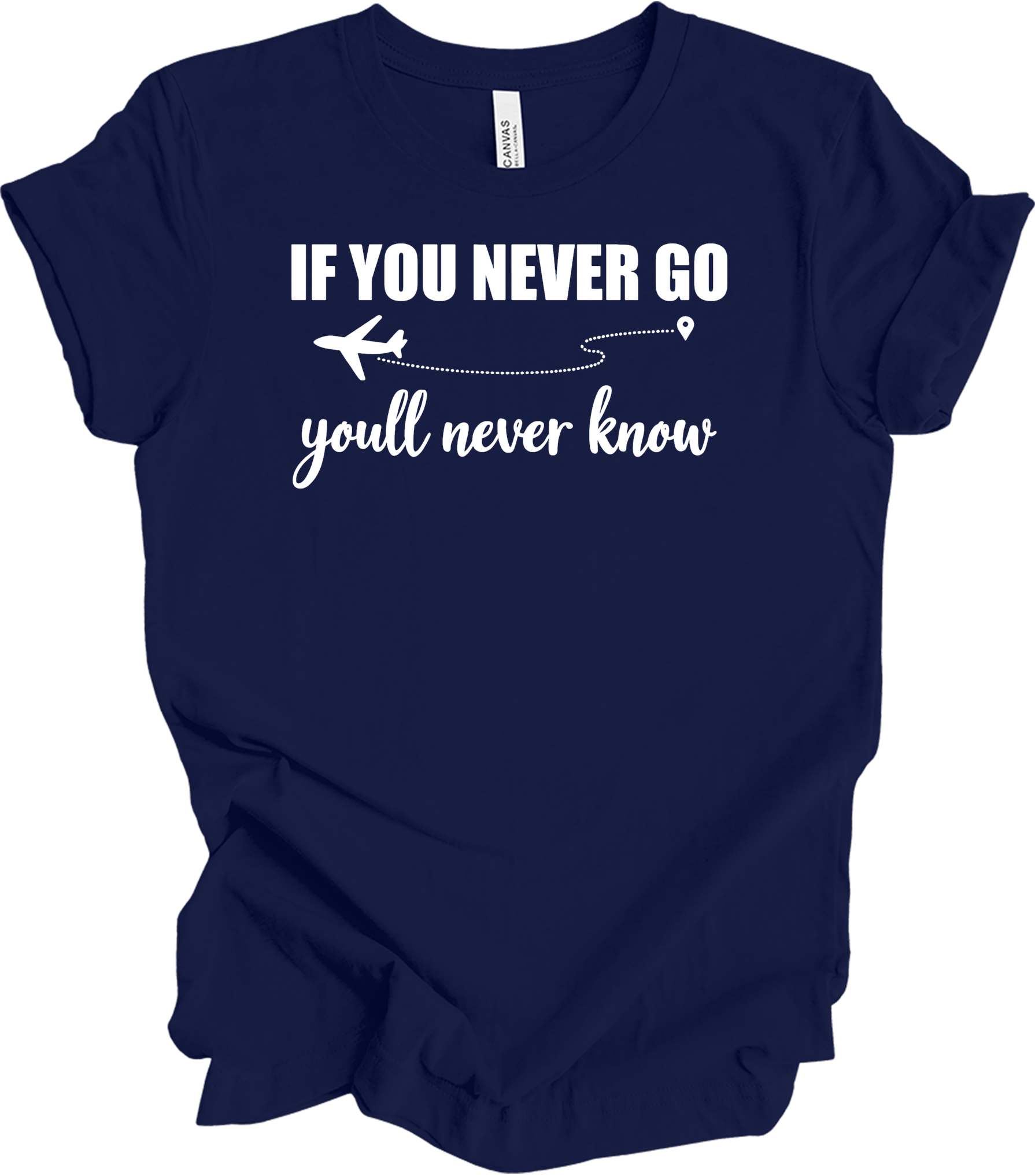 Airplane Mode Travel T-Shirt in Navy