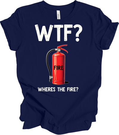 WTF? Fire Extinguisher T-Shirt in Navy