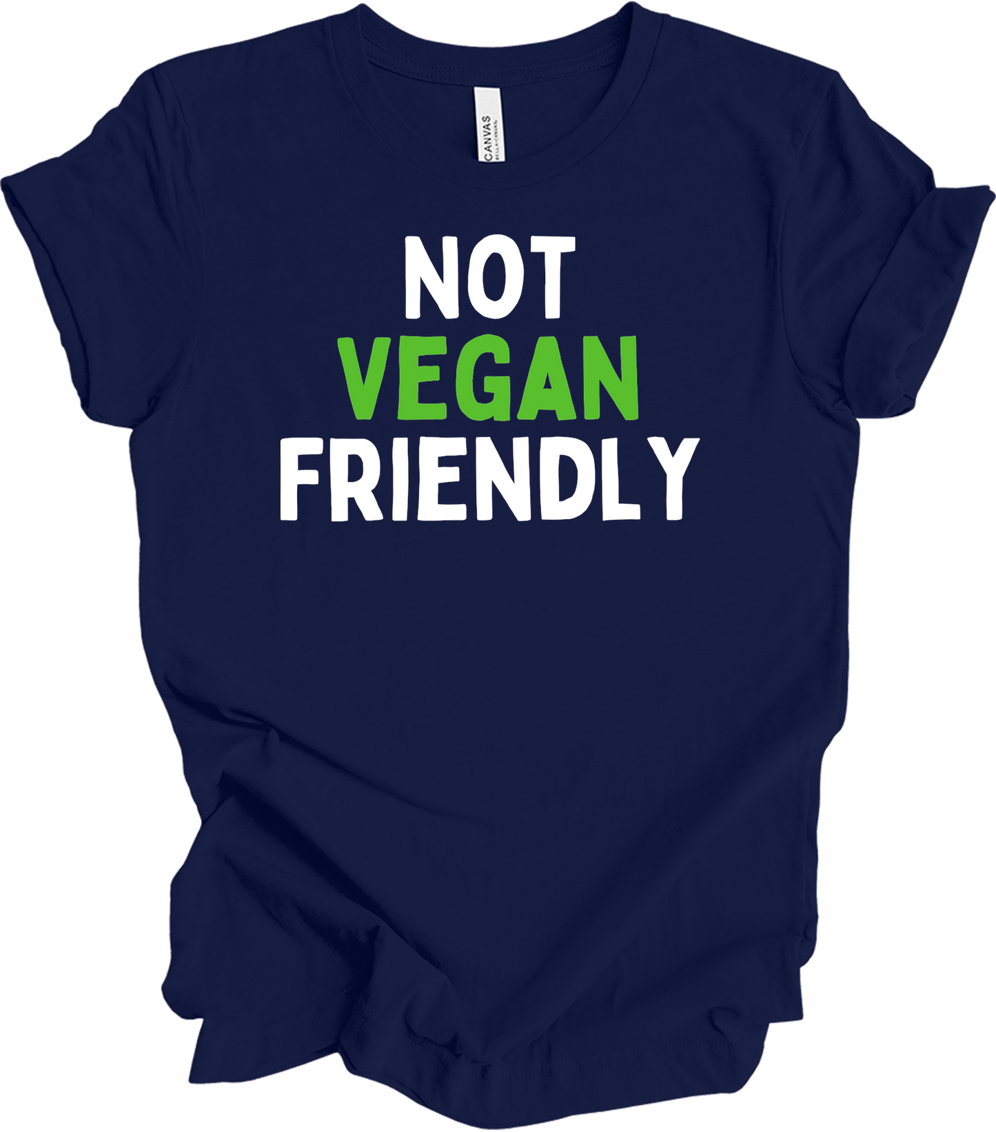 Not Vegan Friendly Meat Lover T-Shirt in Navy