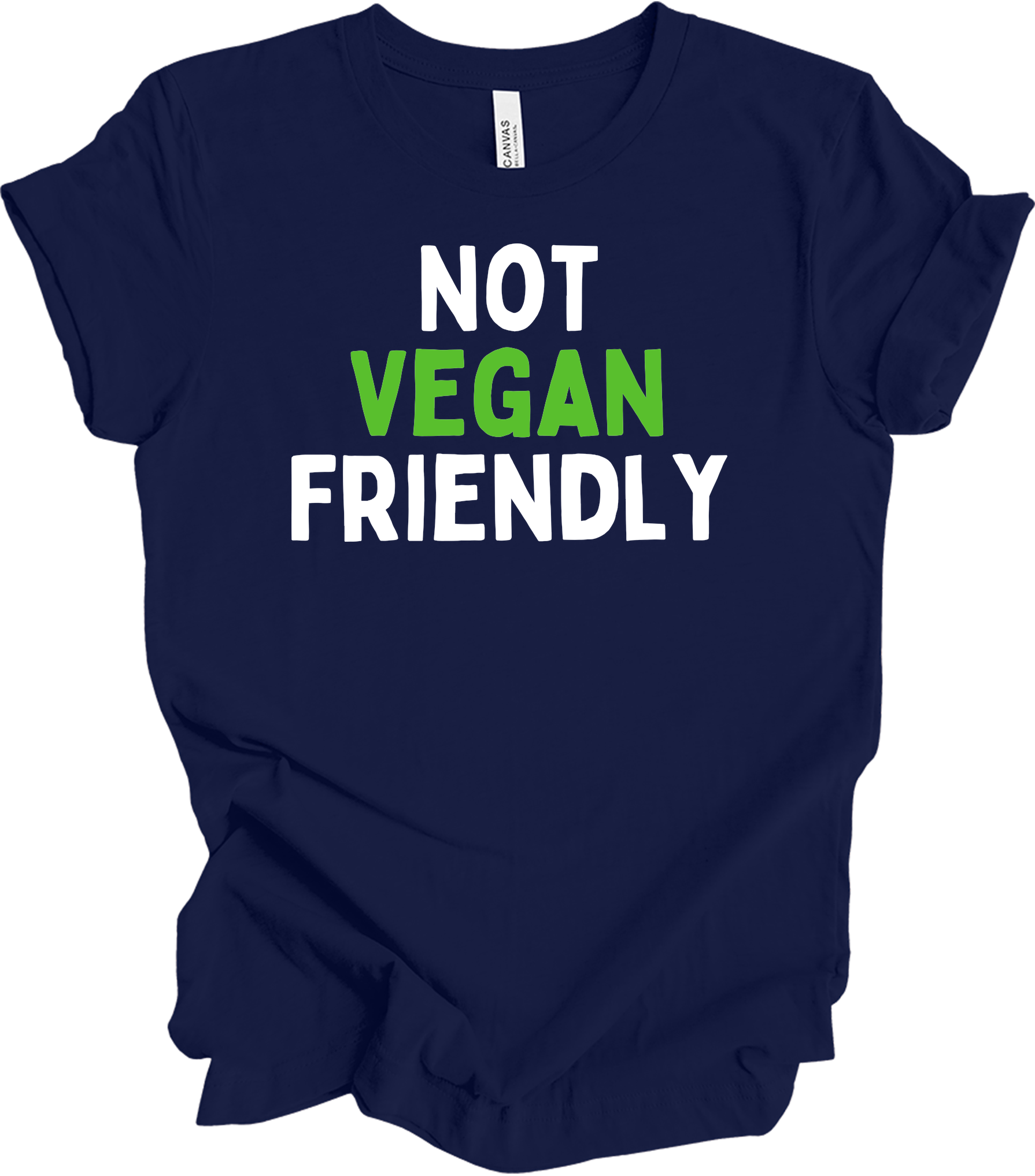 Not Vegan Friendly Meat Lover T-Shirt in Navy