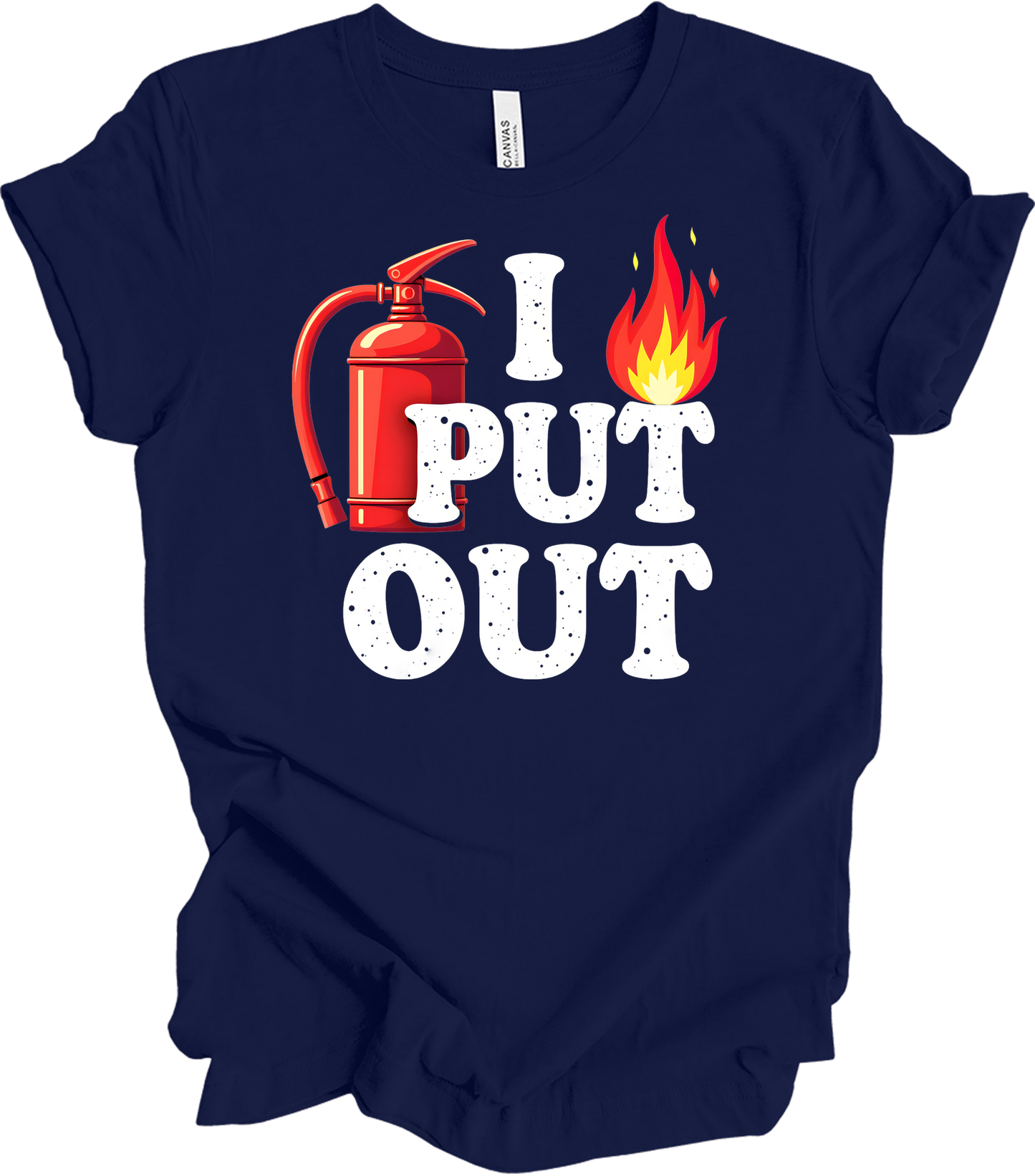 I Put Out Firefighter T-Shirt in Navy