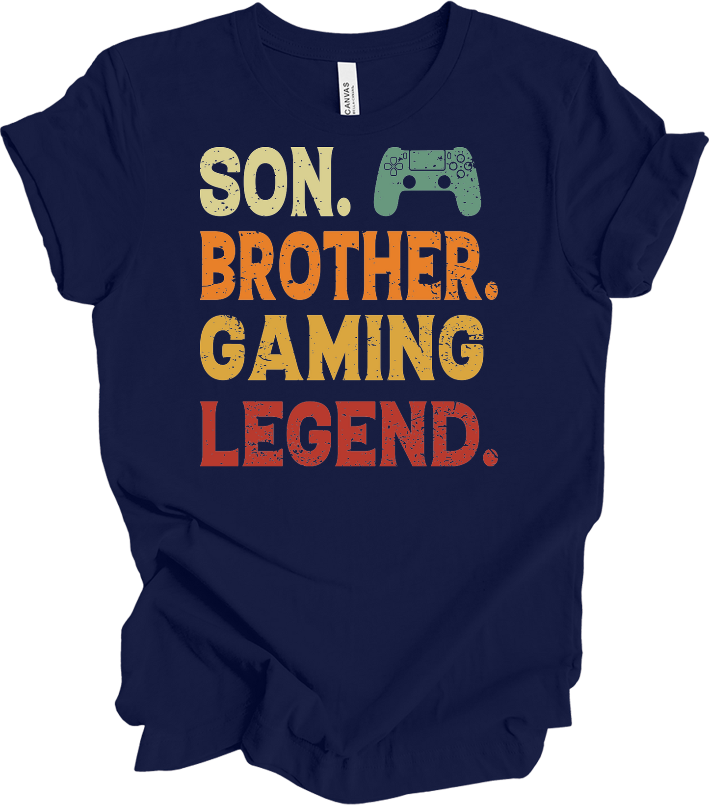 Son Brother Gaming Legend T-Shirt in Navy