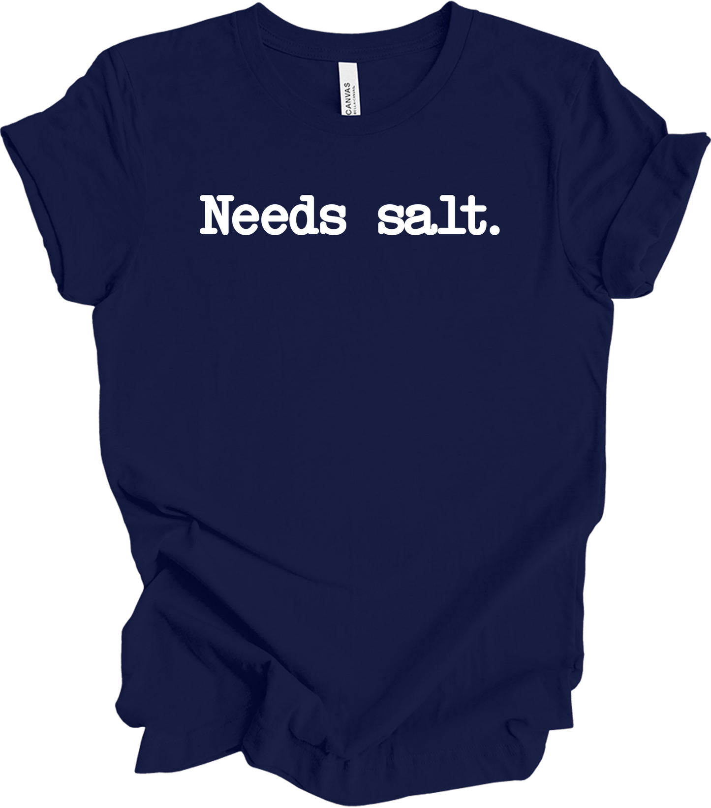 Needs Salt - Funny Cooking T-Shirt in Navy