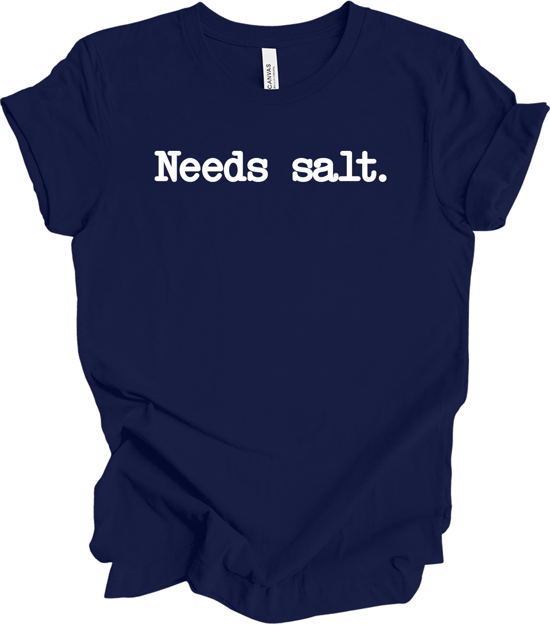Needs Salt - Funny Cooking T-Shirt in Navy