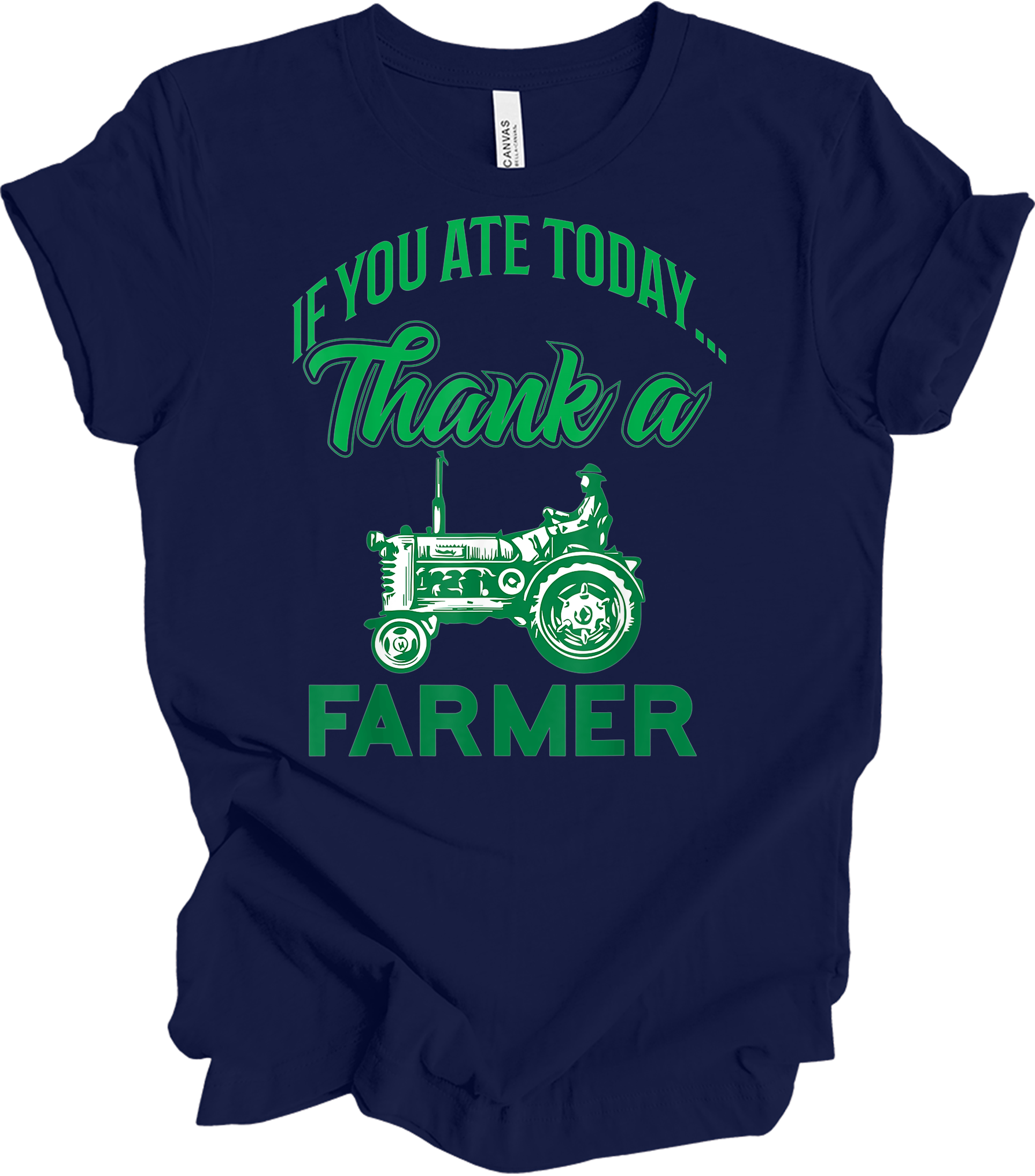 Thank a Farmer T-Shirt in Navy