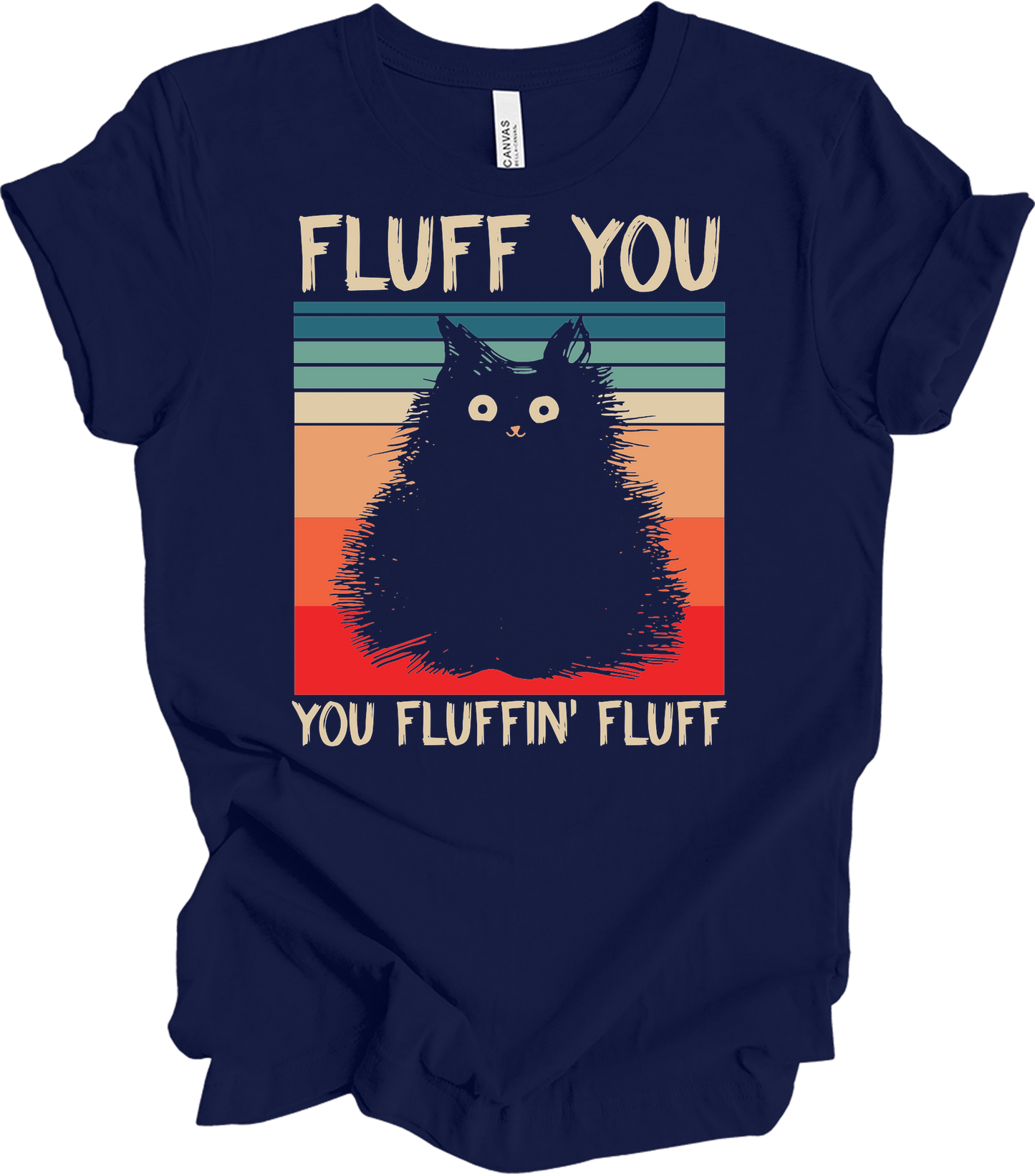 Fluff You You Fluffin' Fluff T-Shirt in Navy